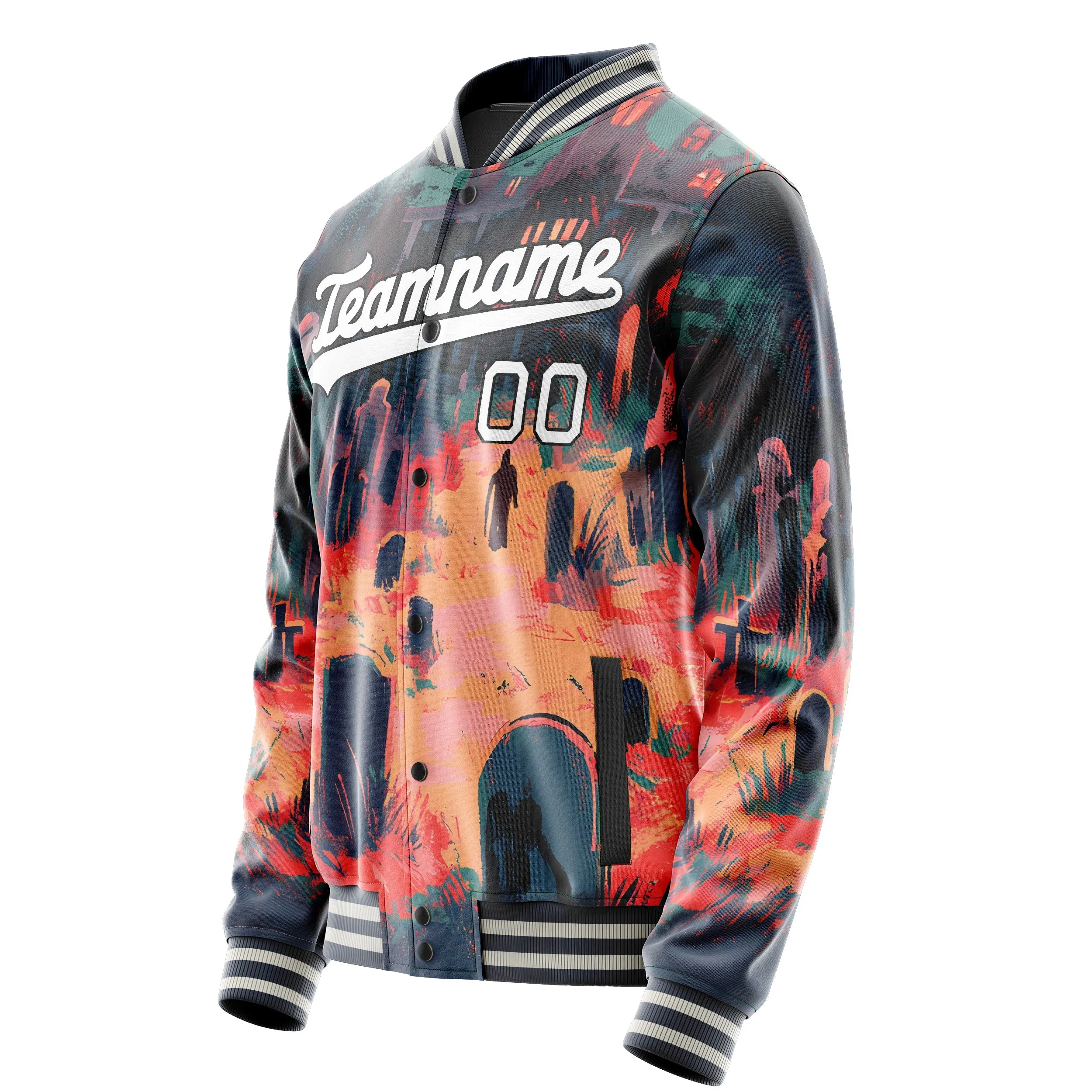 Custom Red Halloween Jacket sold by Tailorly product image thumbnail 3