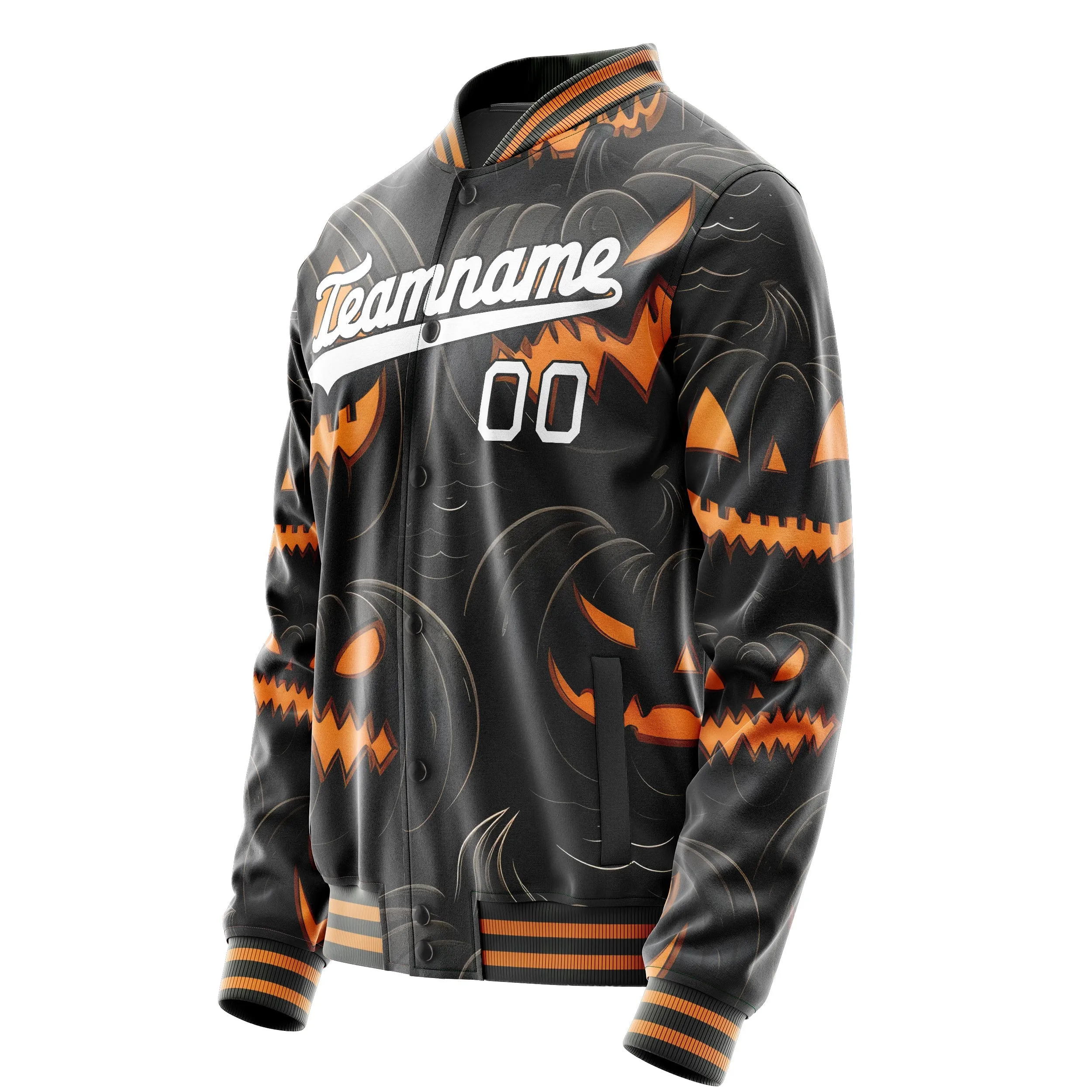 Custom Black Halloween Jacket sold by Tailorly product image thumbnail 3