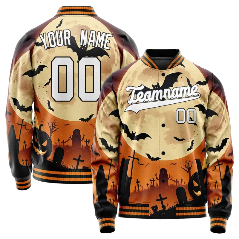 Custom Orange Halloween Jacket sold by Tailorly