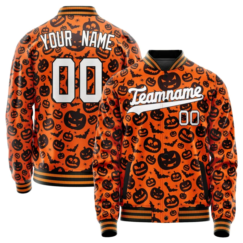 Custom Orange Halloween Jacket sold by Tailorly