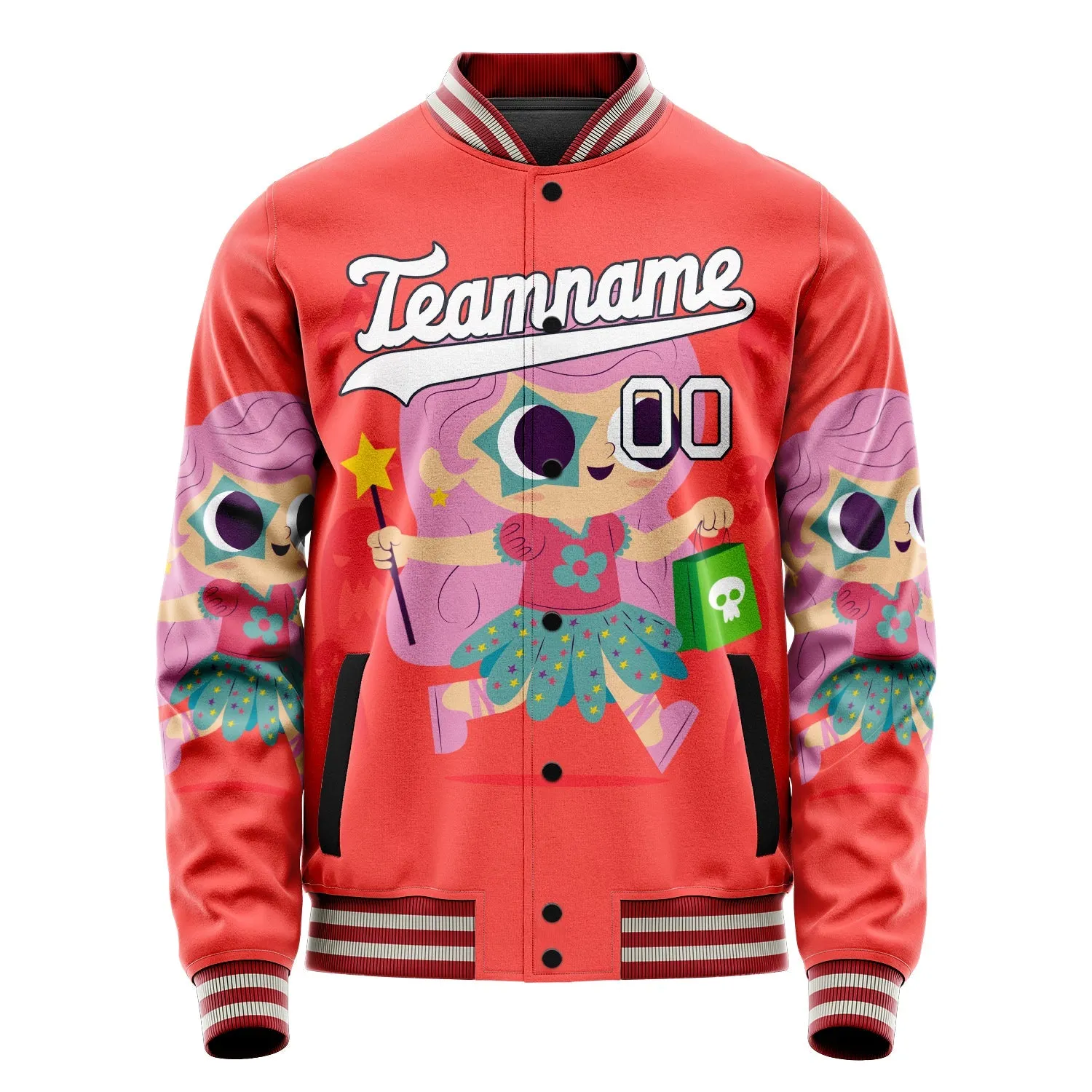 Custom Red Halloween Jacket sold by Tailorly product image thumbnail 2