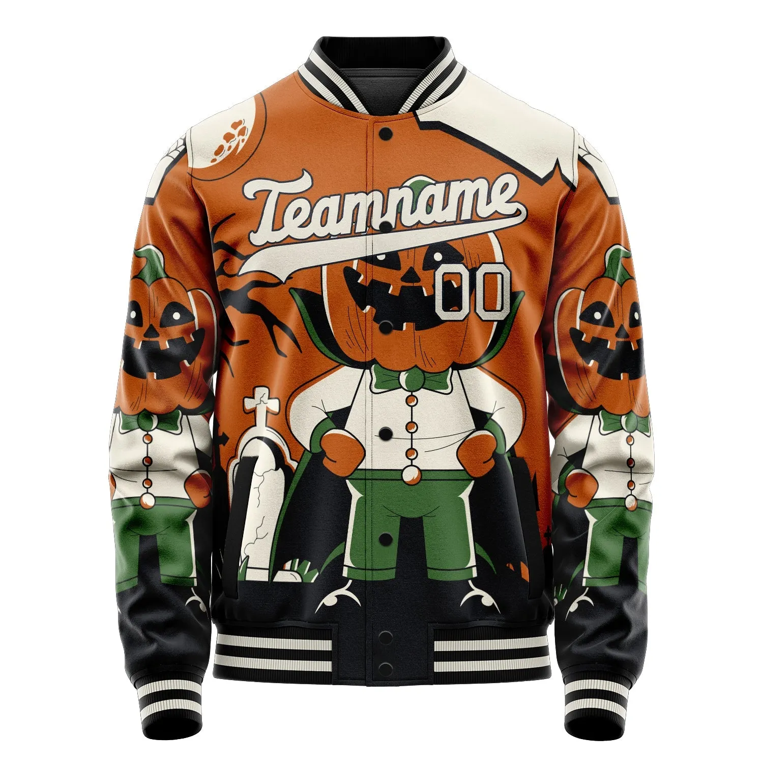 Custom Brown Halloween Jacket sold by Tailorly product image thumbnail 2