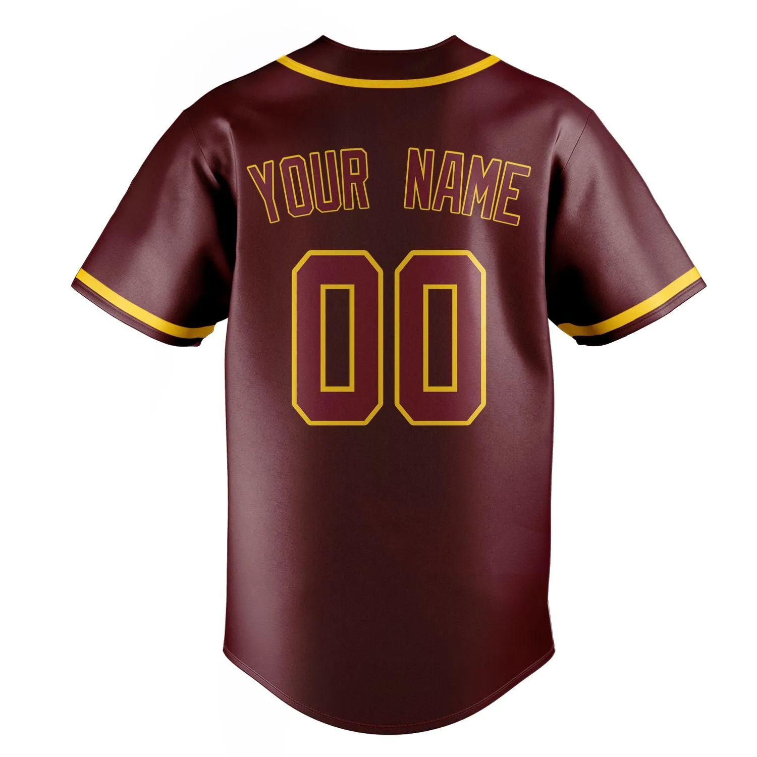 Custom Burgundy & Red Color Fan Baseball Jersey sold by Tailorly product image thumbnail 4