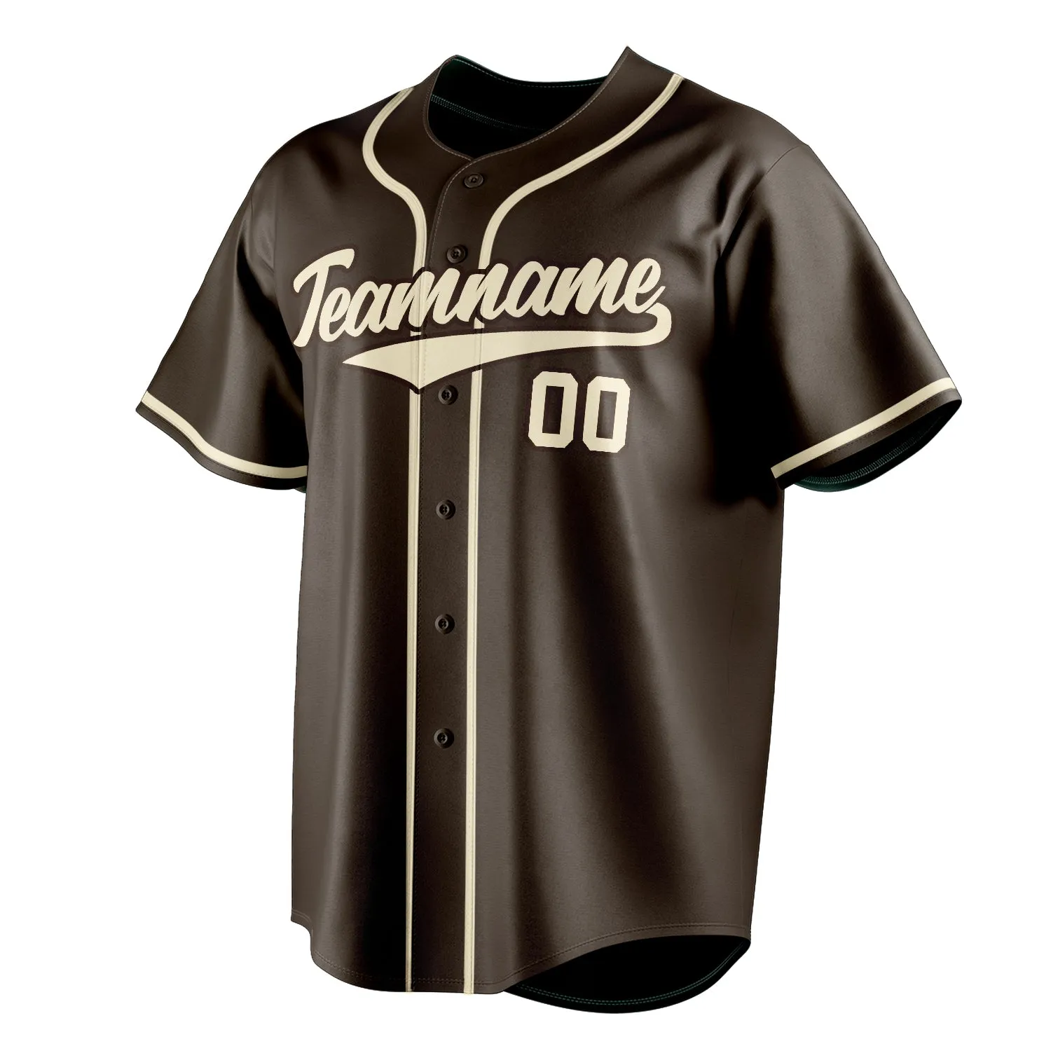 Custom Brown & Cream Color Fan Baseball Jersey sold by Tailorly product image thumbnail 3