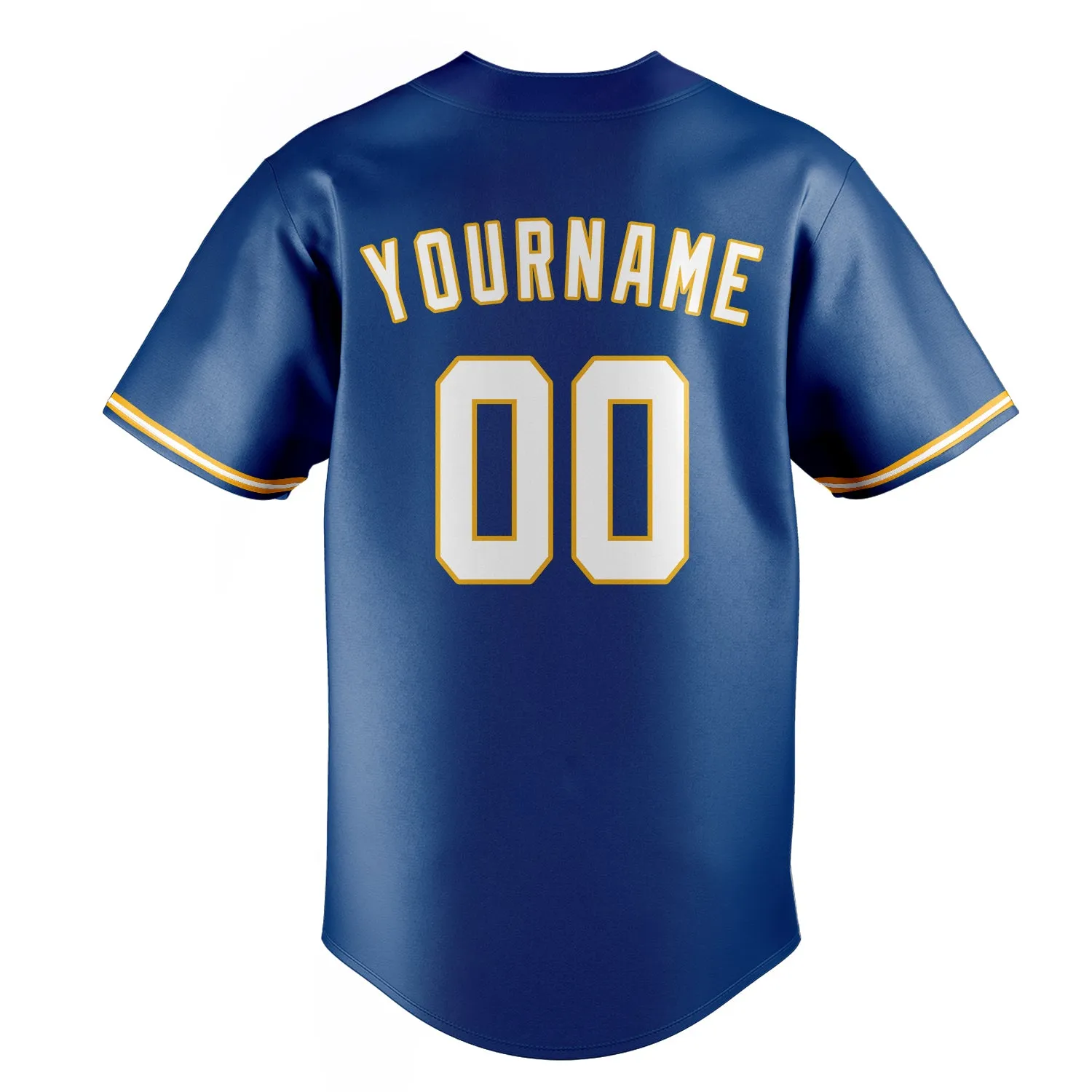 Custom Blue & White Color Fan Baseball Jersey sold by Tailorly product image thumbnail 4