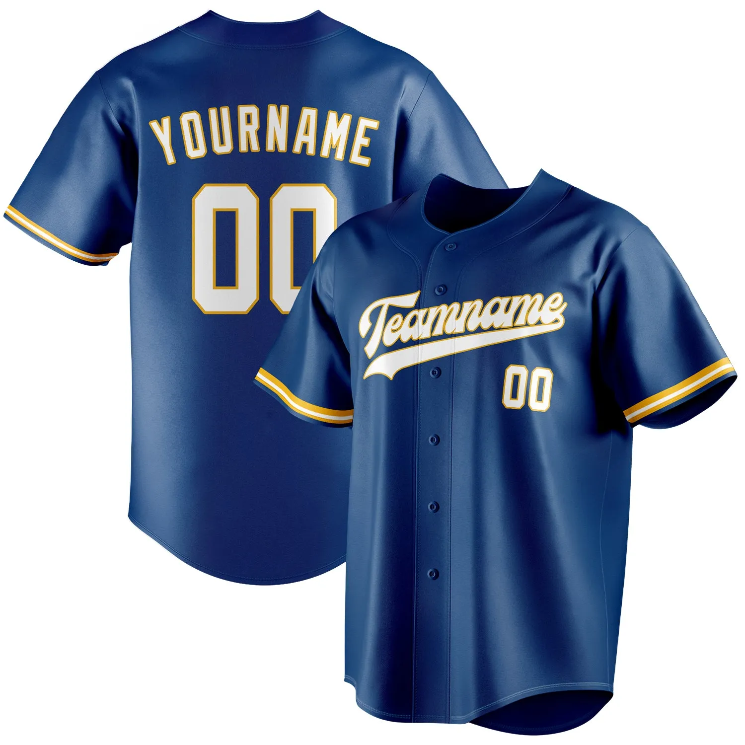 Custom Blue & White Color Fan Baseball Jersey sold by Tailorly
