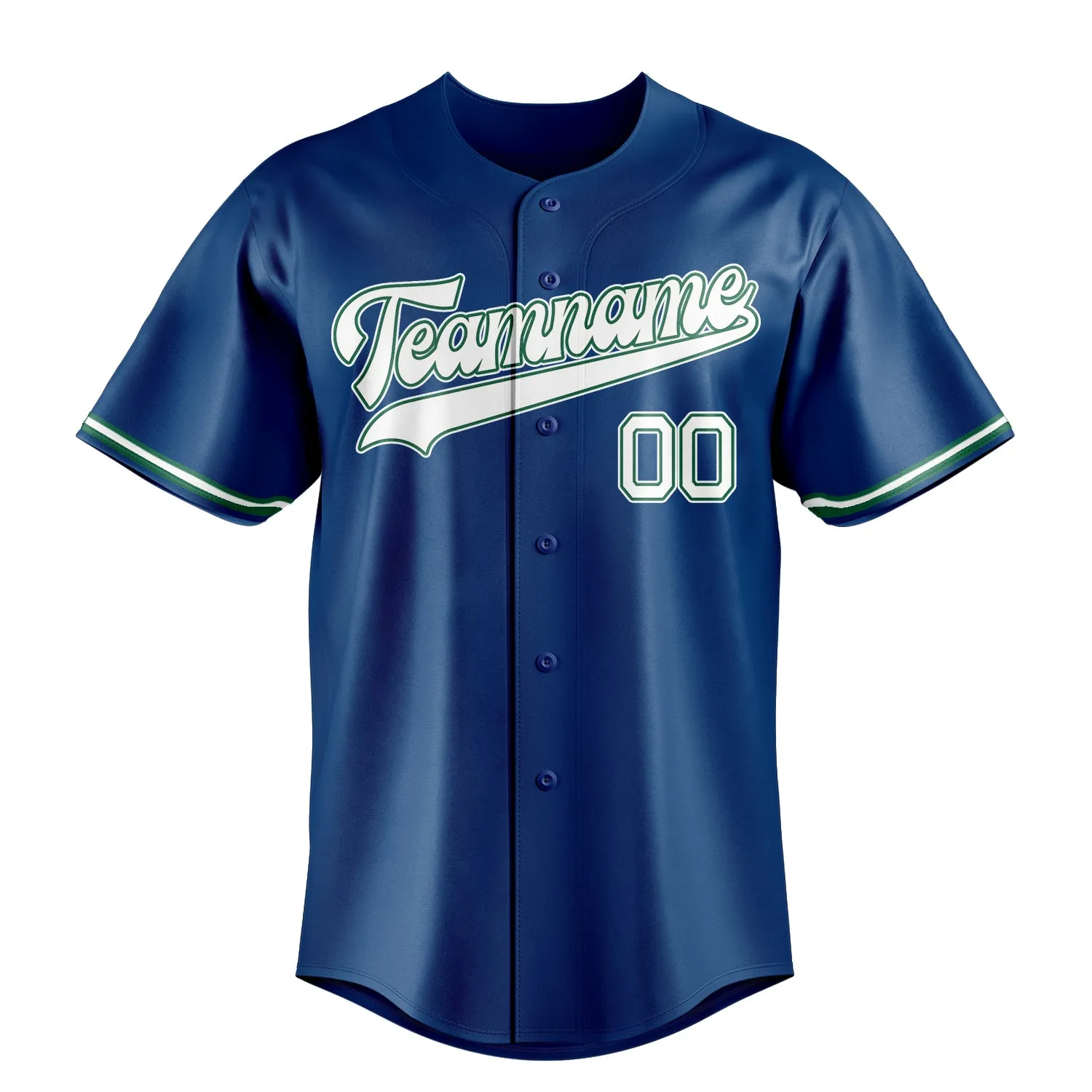 Custom Blue & White Color Fan Baseball Jersey sold by Tailorly product image thumbnail 2