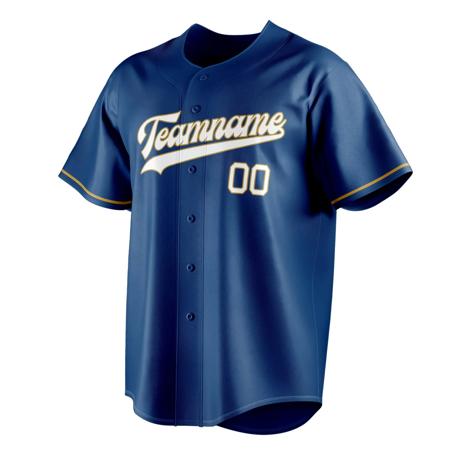 Custom Blue & White Color Fan Baseball Jersey sold by Tailorly product image thumbnail 3