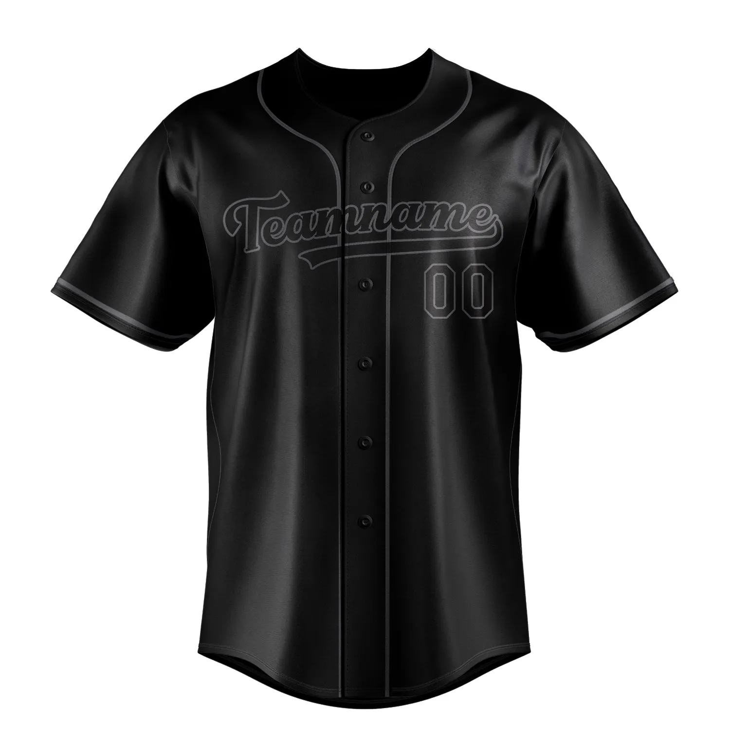 Custom Black & Gray Color Fan Baseball Jersey sold by Tailorly product image thumbnail 2