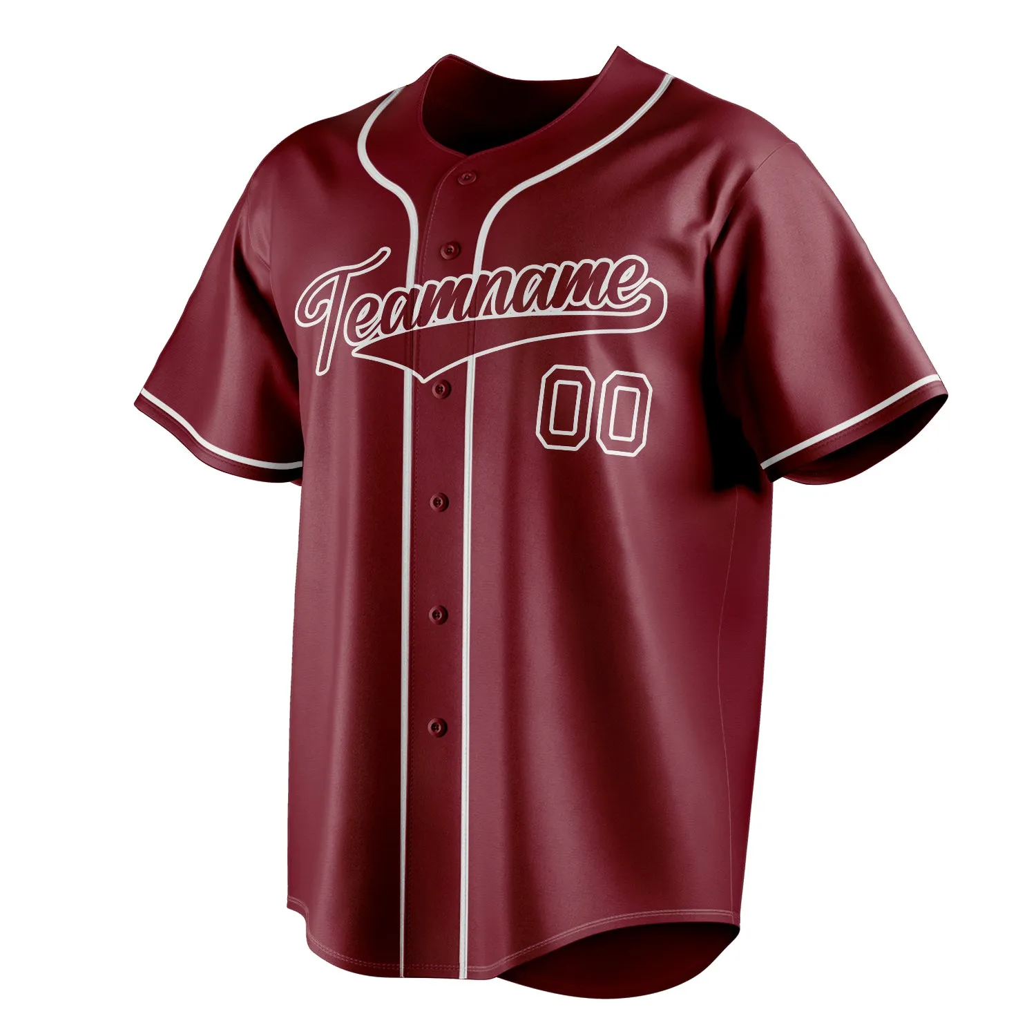 Custom Crimson & Gray Color Fan Baseball Jersey sold by Tailorly product image thumbnail 3