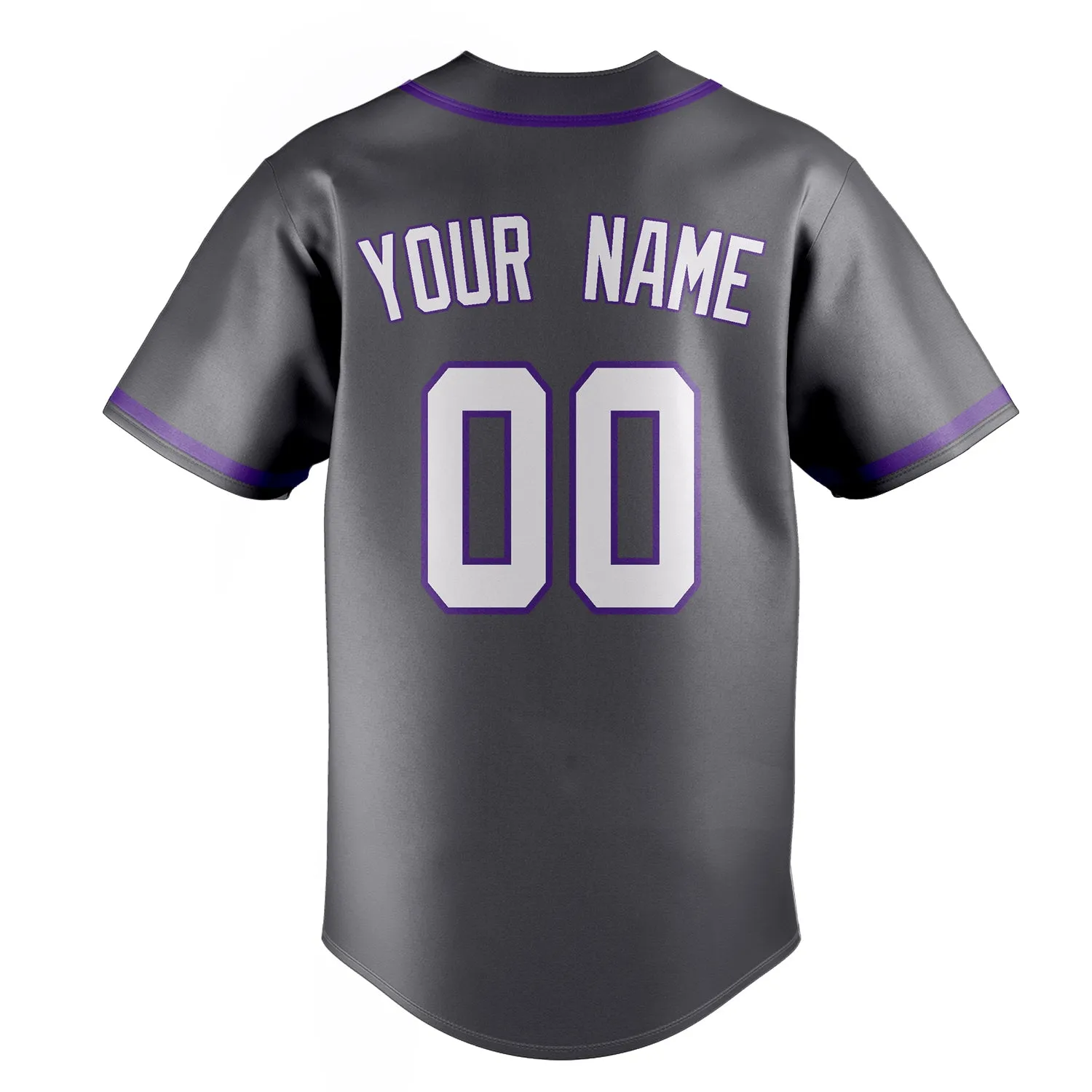 Custom Steel Gray & White Color Fan Baseball Jersey sold by Tailorly product image thumbnail 4