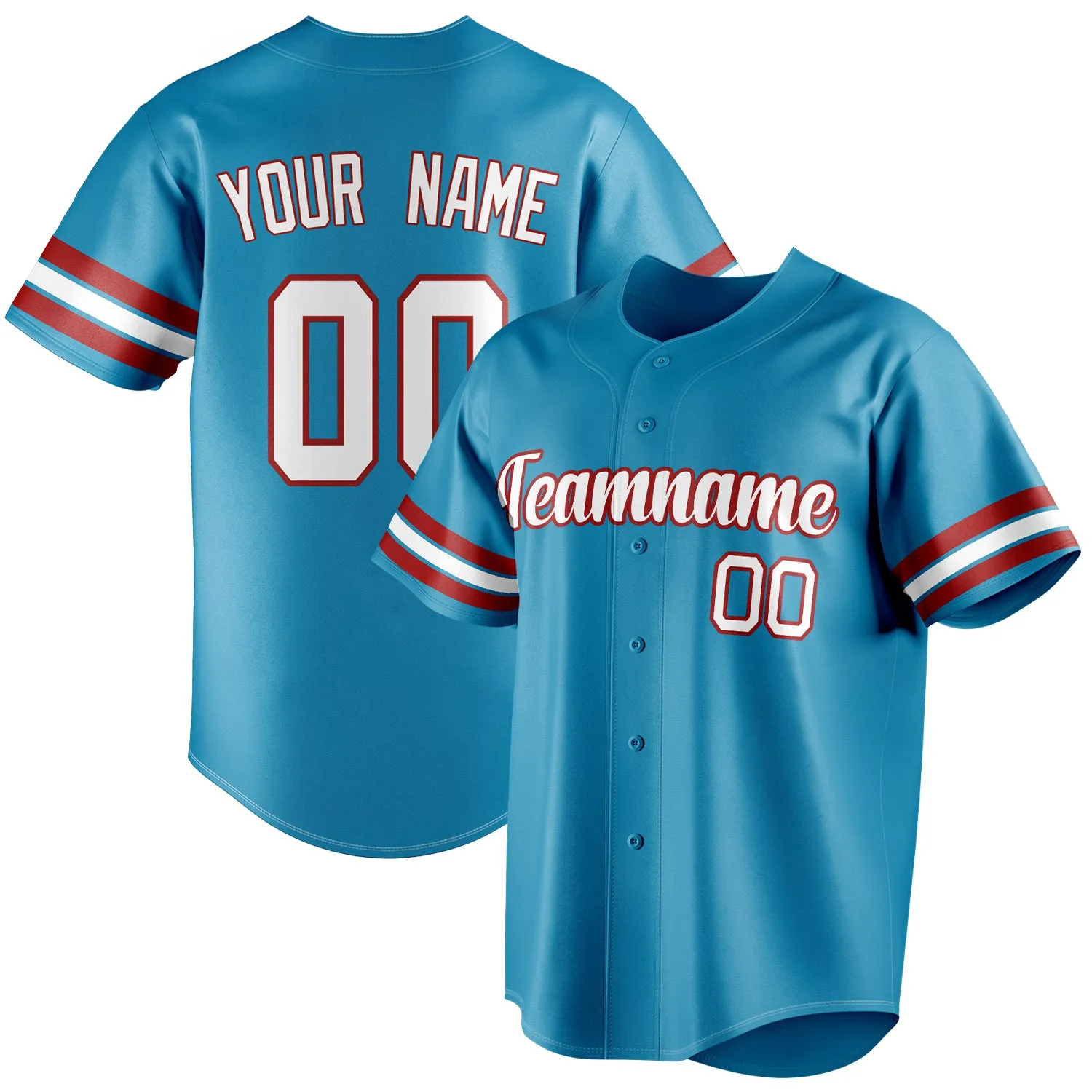 Custom Panther Blue & White Color Fan Baseball Jersey sold by Tailorly