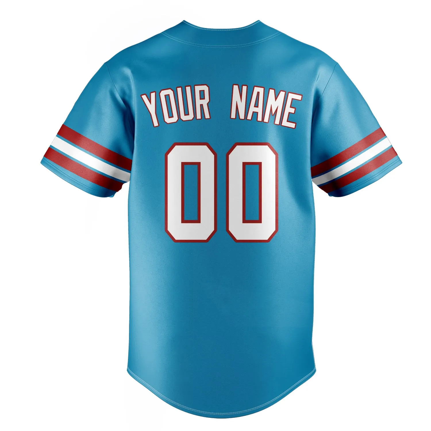 Custom Panther Blue & White Color Fan Baseball Jersey sold by Tailorly product image thumbnail 4