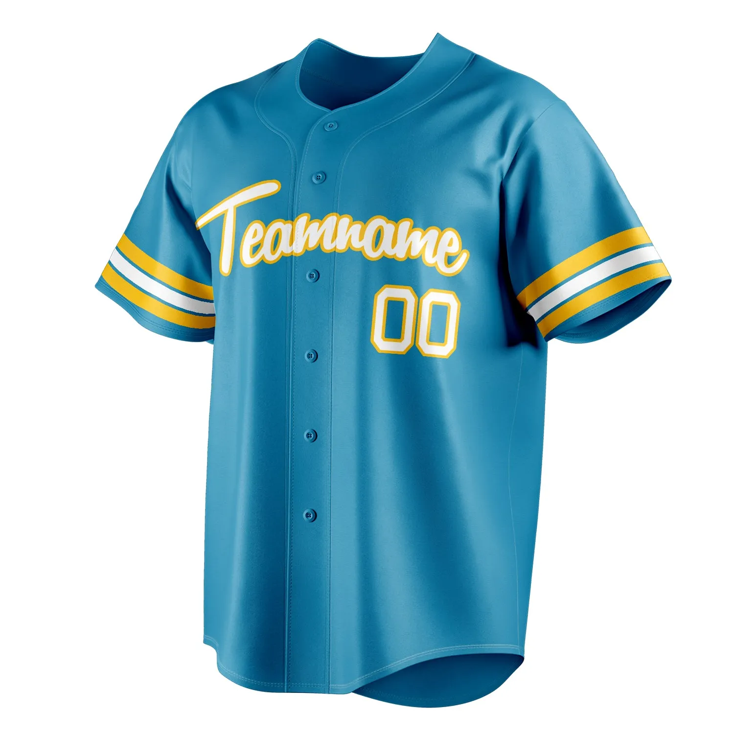 Custom Panther Blue & White Color Fan Baseball Jersey sold by Tailorly product image thumbnail 3