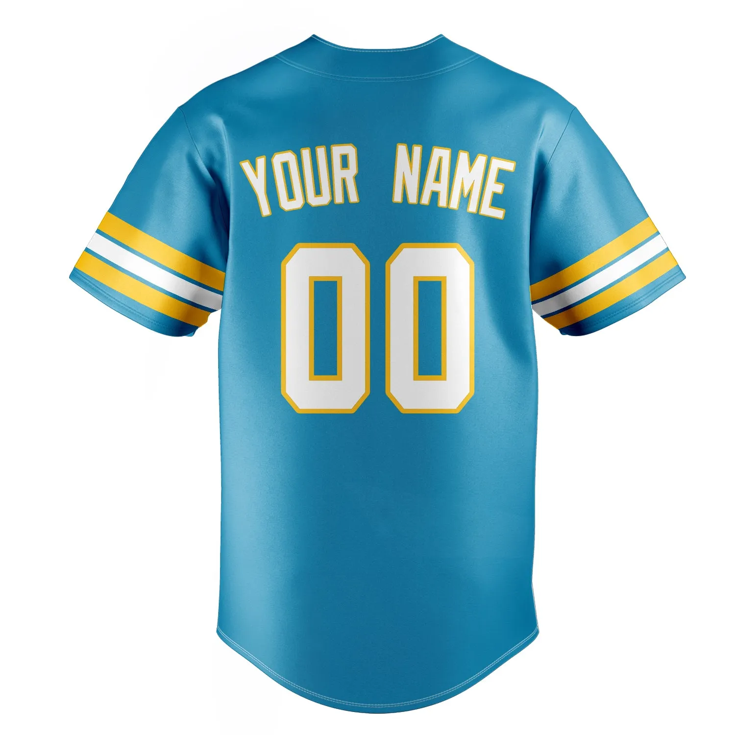 Custom Panther Blue & White Color Fan Baseball Jersey sold by Tailorly product image thumbnail 4