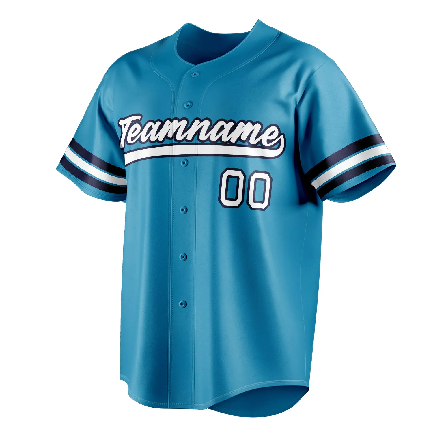 Custom Panther Blue & White Color Fan Baseball Jersey sold by Tailorly product image thumbnail 3