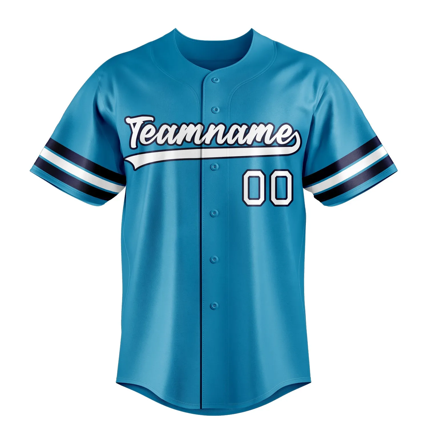 Custom Panther Blue & White Color Fan Baseball Jersey sold by Tailorly product image thumbnail 2