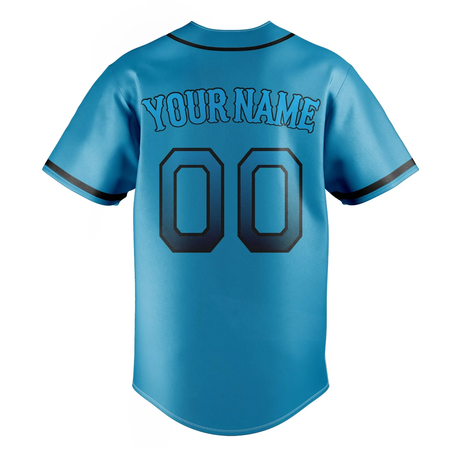 Custom Panther Blue & Black Color Fan Baseball Jersey sold by Tailorly product image thumbnail 4