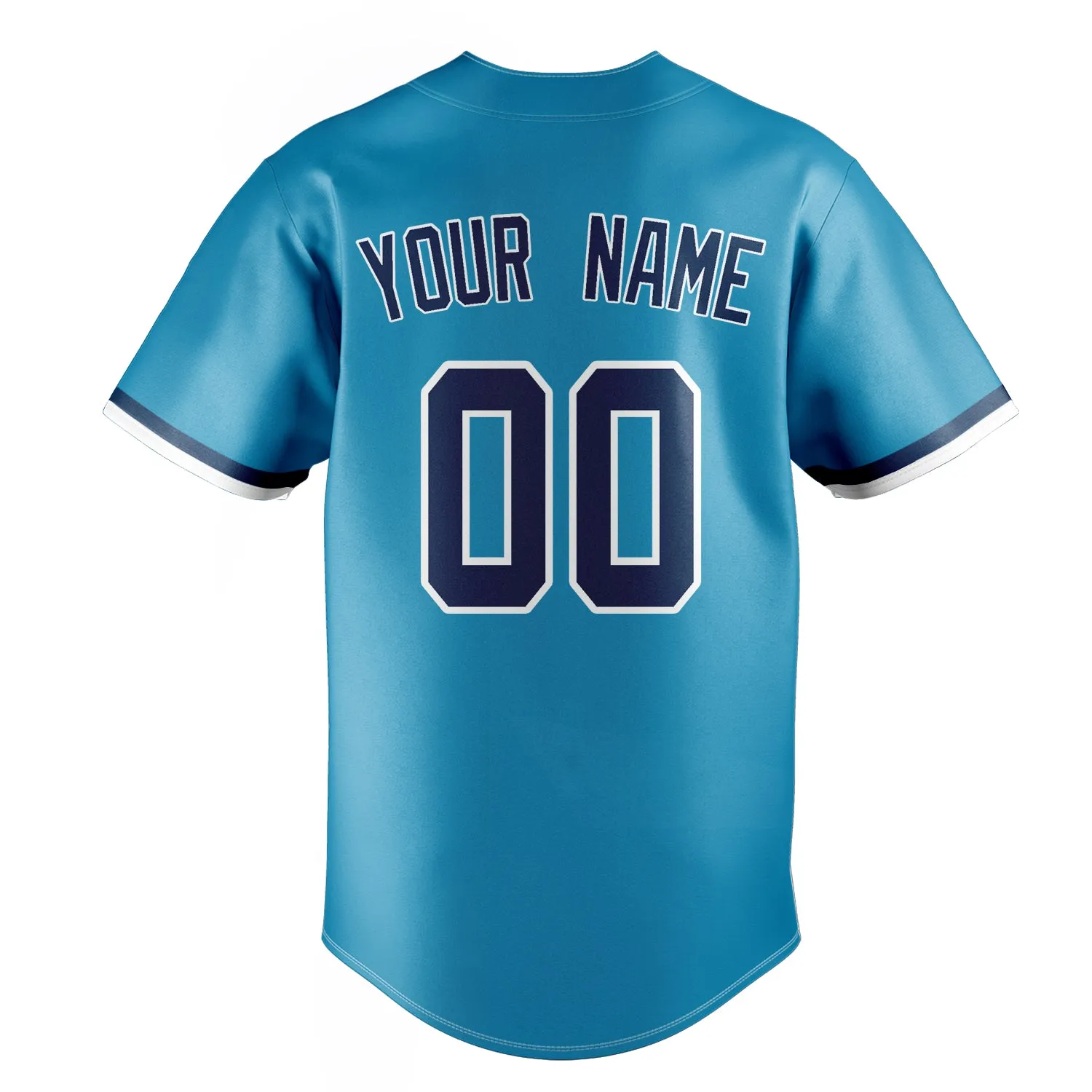 Custom Panther Blue & Navy Color Fan Baseball Jersey sold by Tailorly product image thumbnail 4