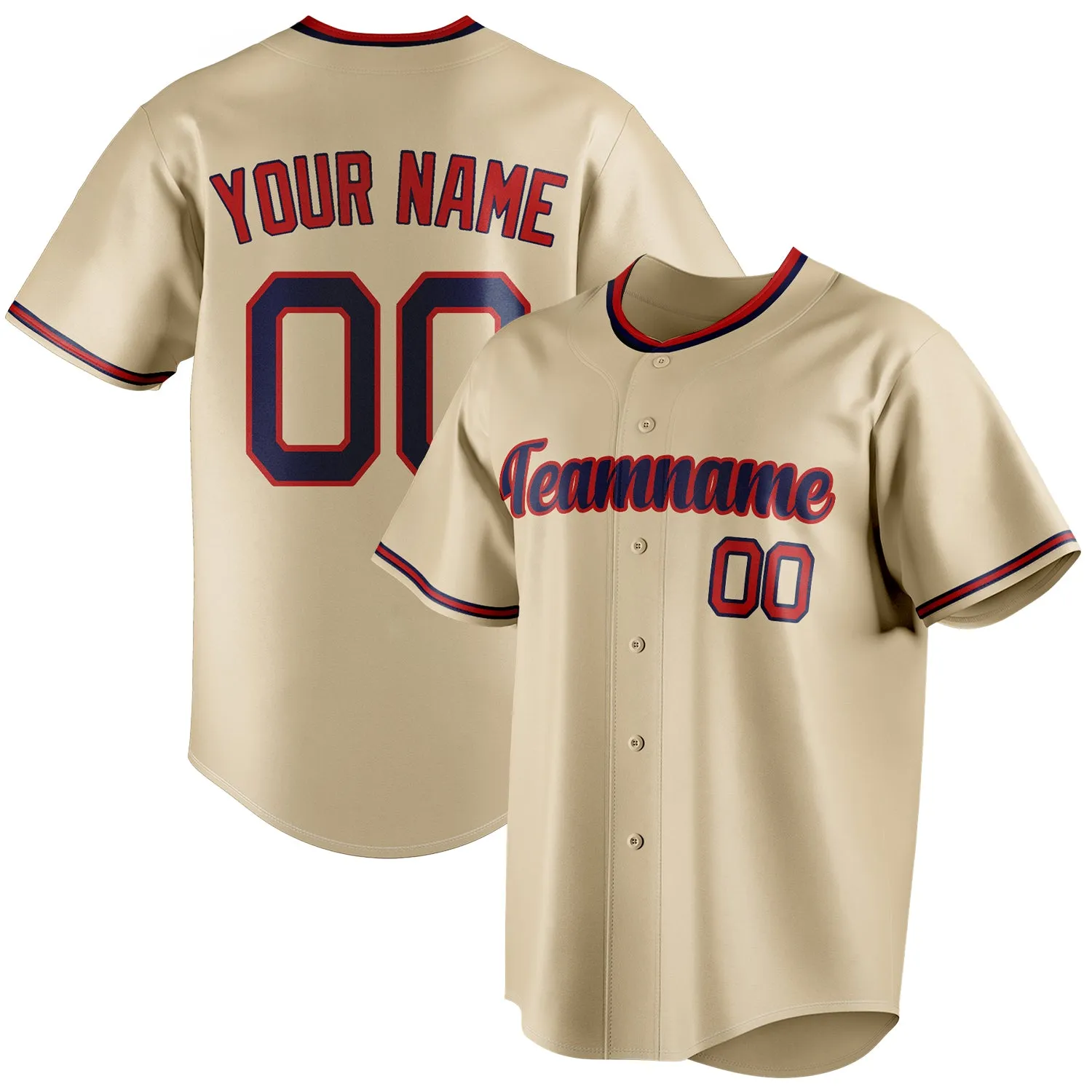 Custom Sand & Black Color Fan Baseball Jersey sold by Tailorly