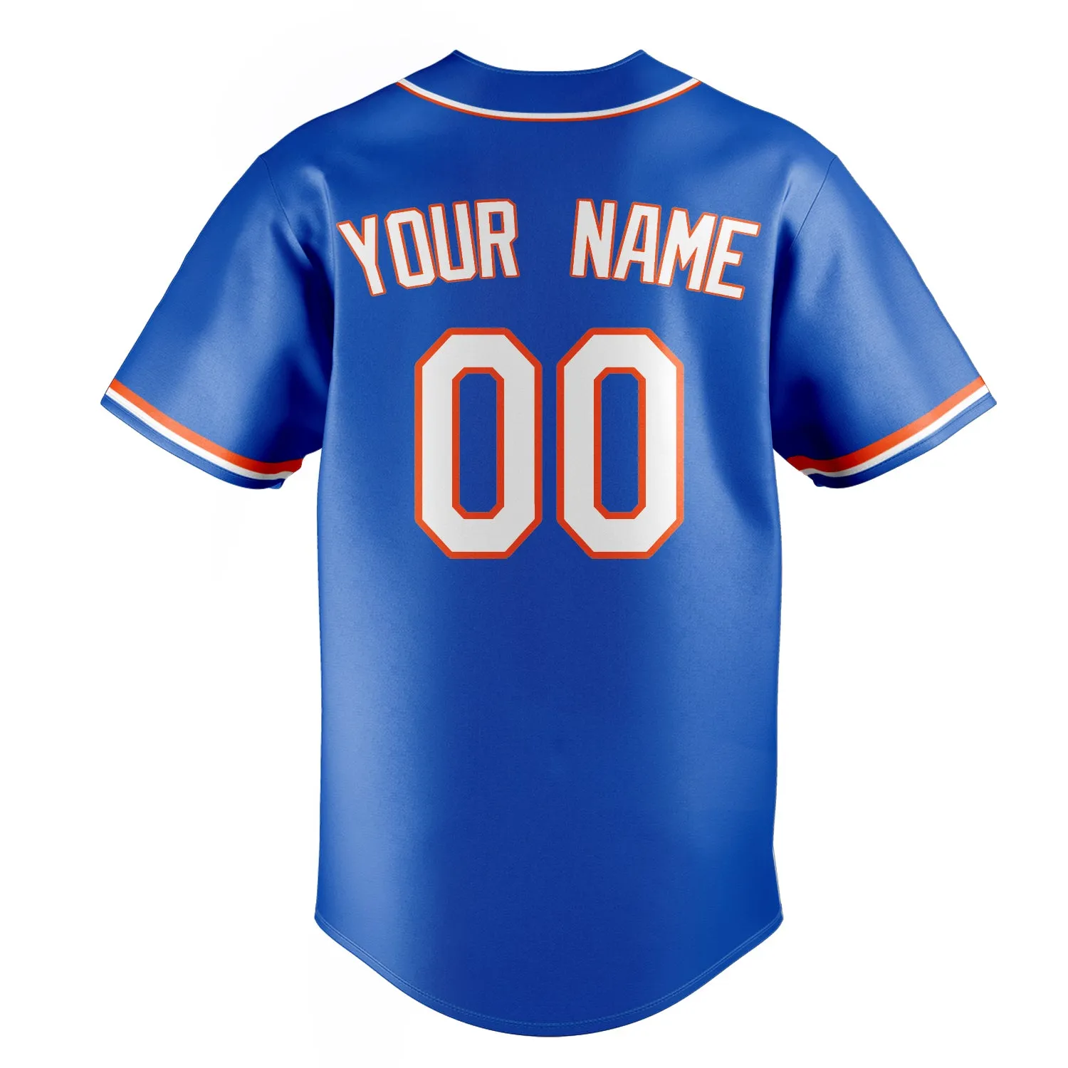 Custom Thunder Blue & White Color Fan Baseball Jersey sold by Tailorly product image thumbnail 4