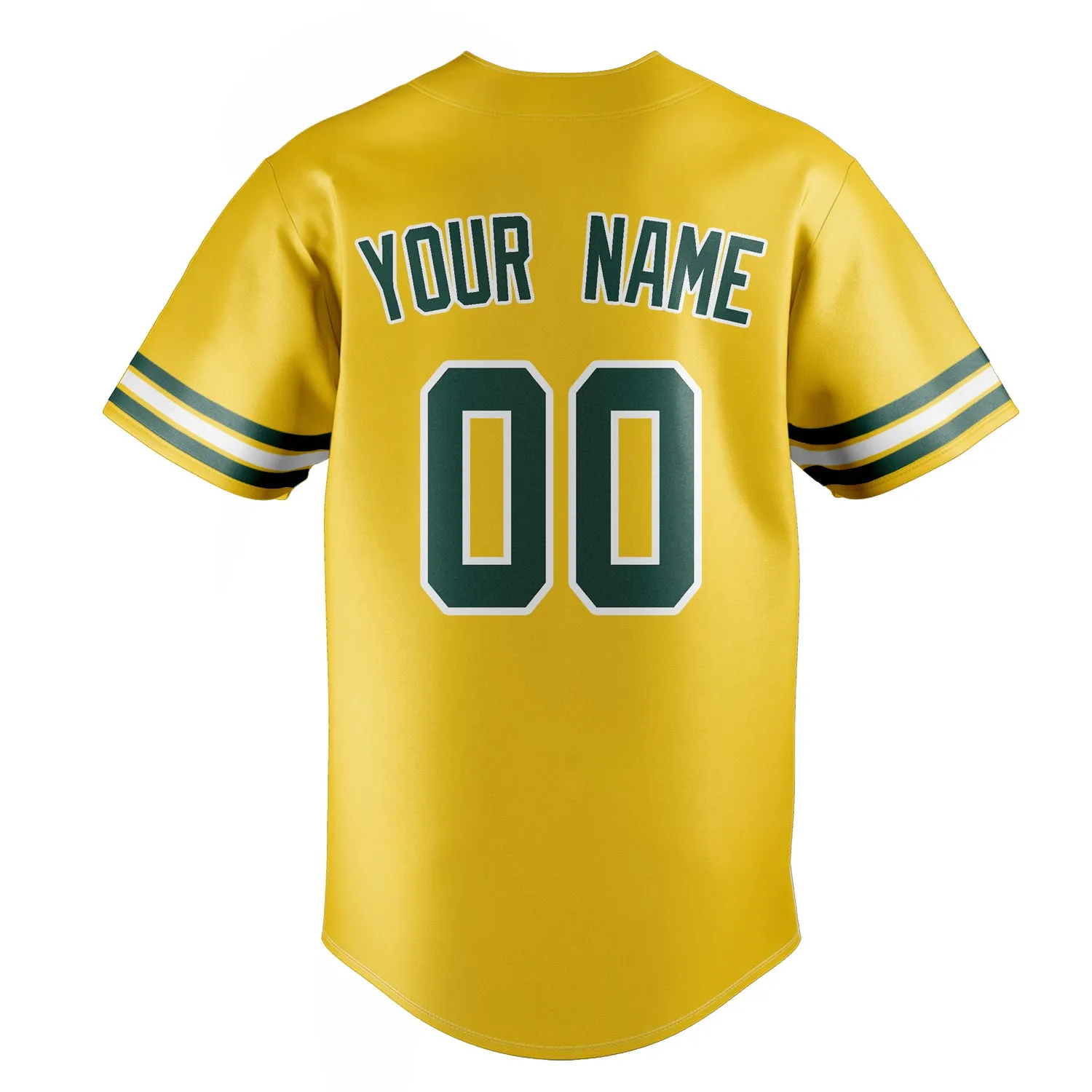 Custom Yellow & Green Color Fan Baseball Jersey sold by Tailorly product image thumbnail 4