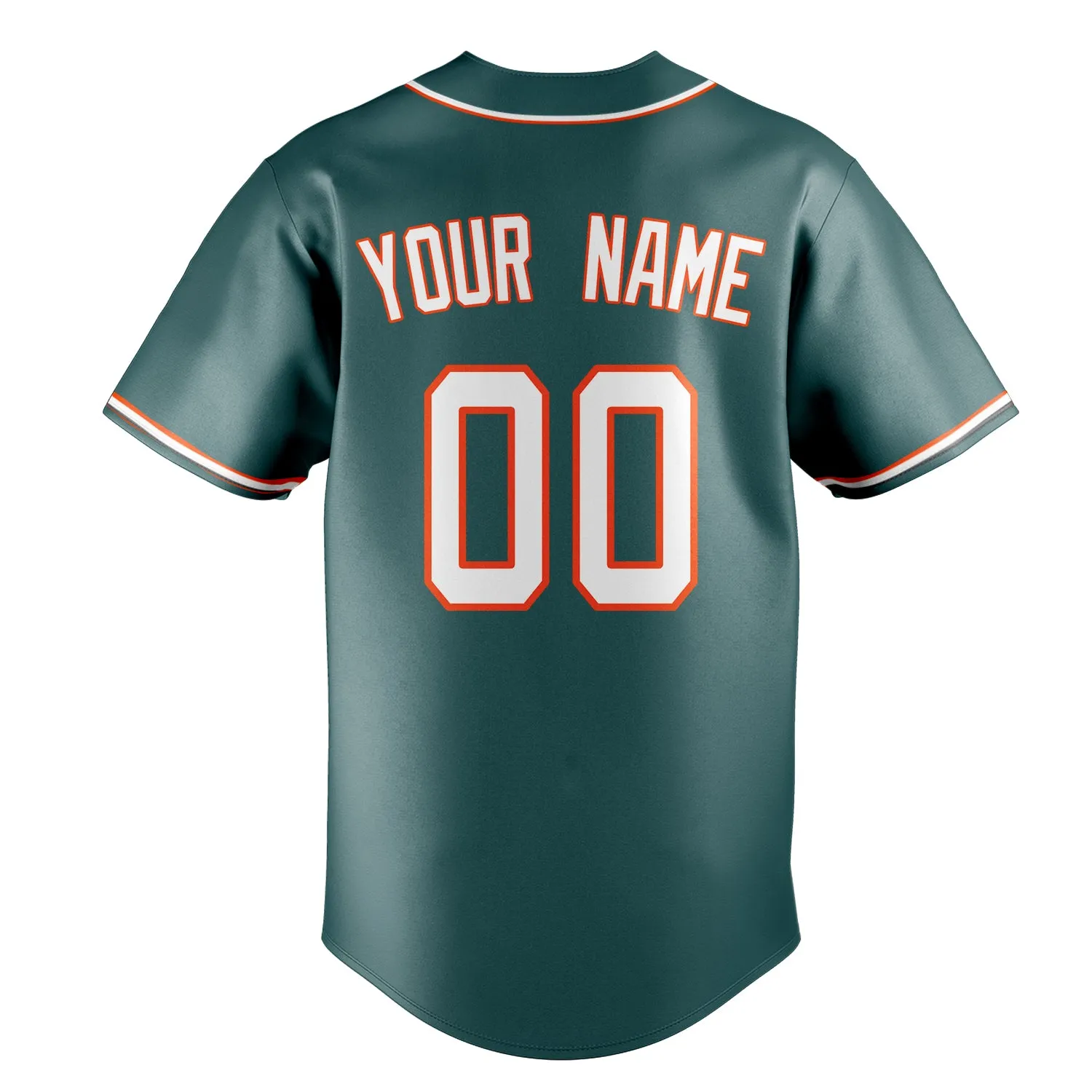 Custom Midnight Green & White Color Fan Baseball Jersey sold by Tailorly product image thumbnail 4