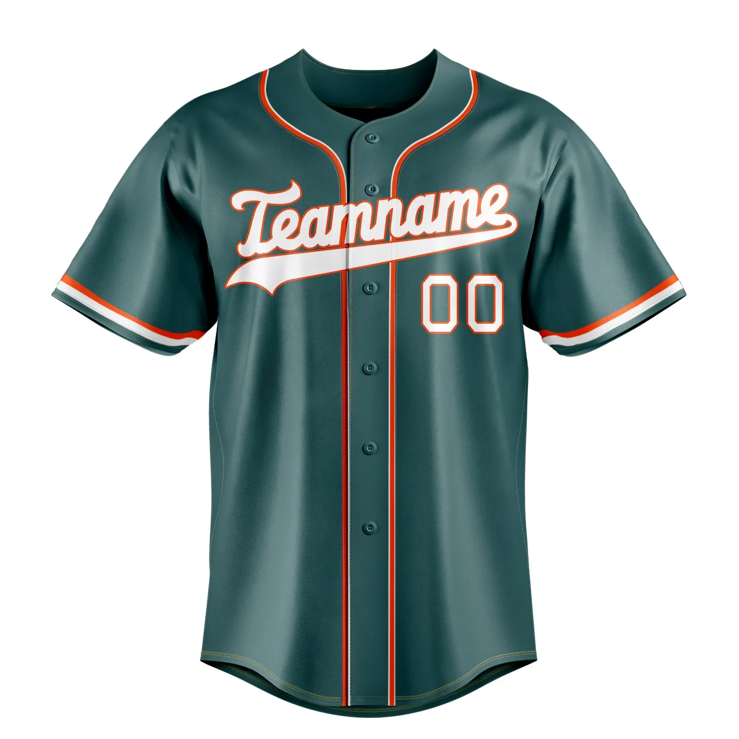 Custom Midnight Green & White Color Fan Baseball Jersey sold by Tailorly product image thumbnail 2
