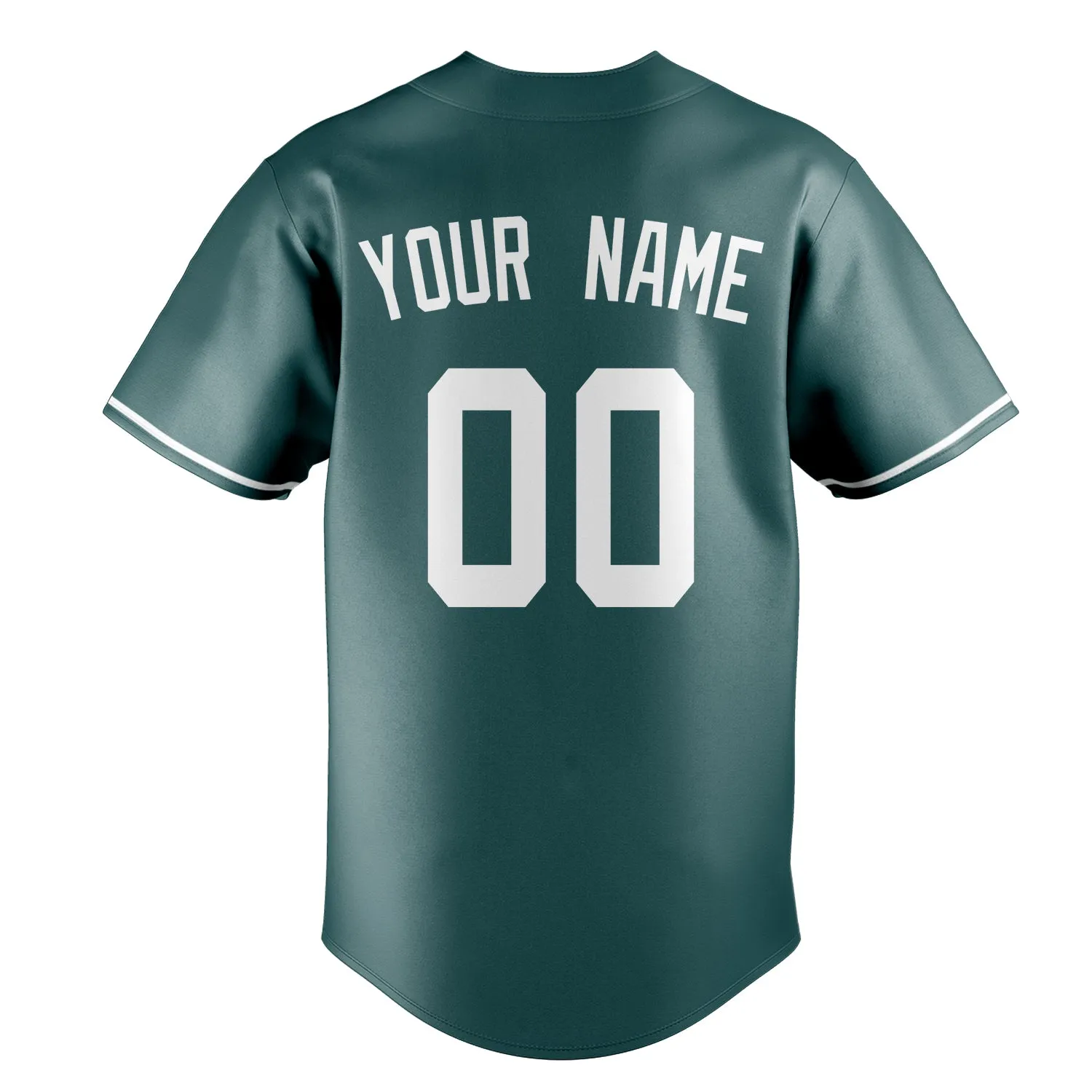 Custom Midnight Green & White Color Fan Baseball Jersey sold by Tailorly product image thumbnail 4
