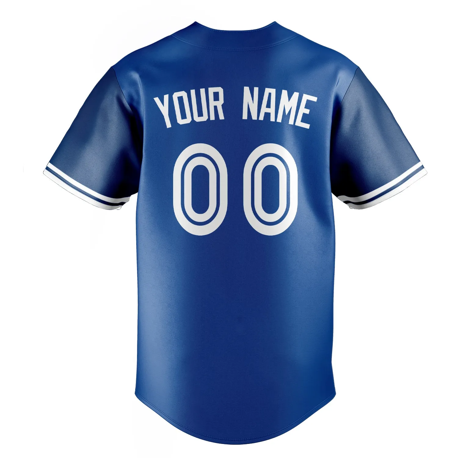Custom Royal & White Color Fan Baseball Jersey sold by Tailorly product image thumbnail 4
