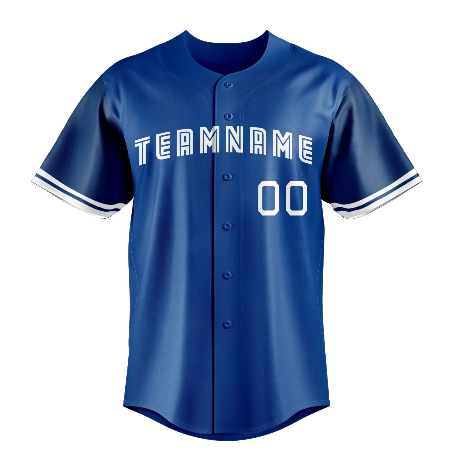 Custom Royal & White Color Fan Baseball Jersey sold by Tailorly product image thumbnail 2