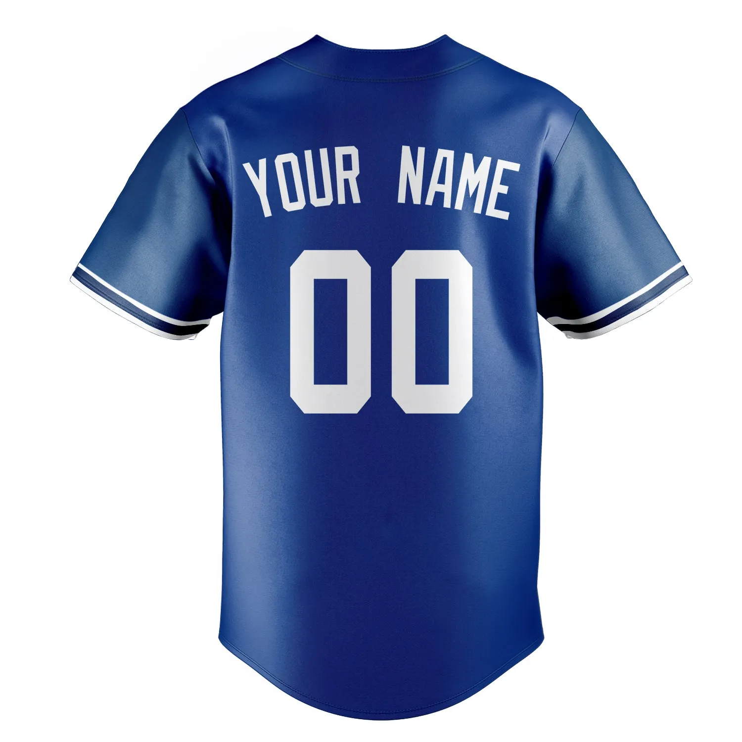 Custom Royal & White Color Fan Baseball Jersey sold by Tailorly product image thumbnail 4