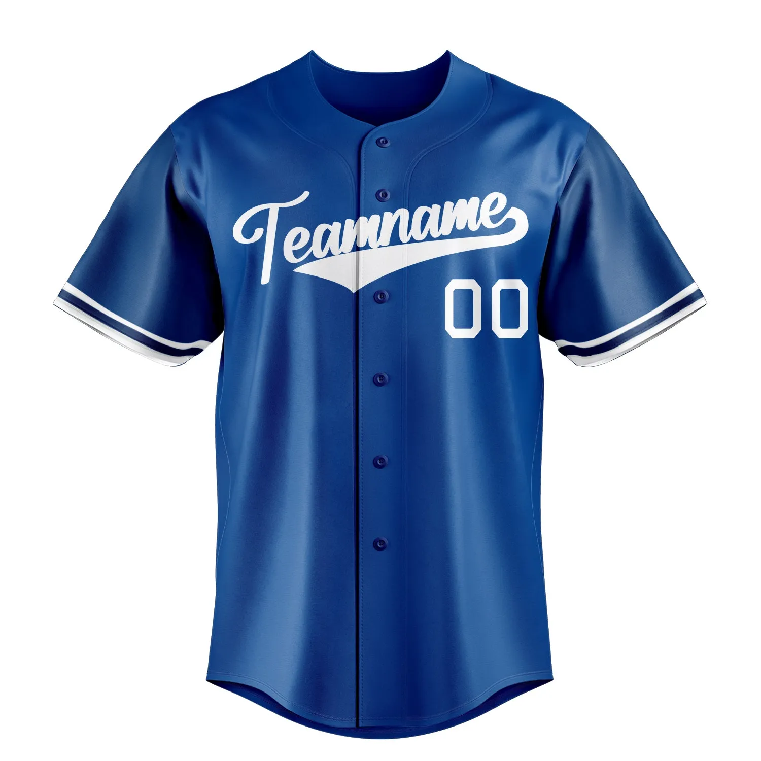 Custom Royal & White Color Fan Baseball Jersey sold by Tailorly product image thumbnail 2
