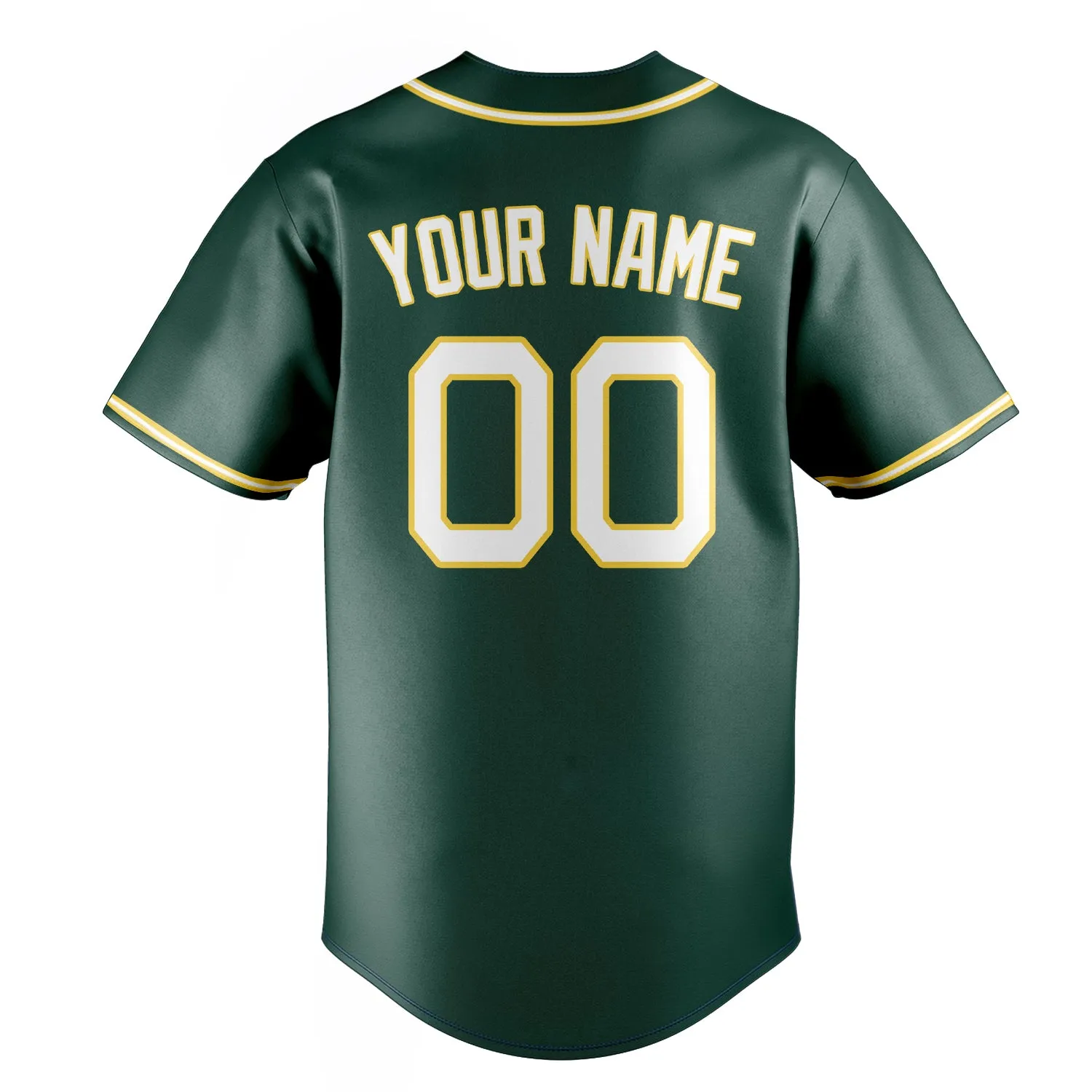 Custom Green & White Color Fan Baseball Jersey sold by Tailorly product image thumbnail 4