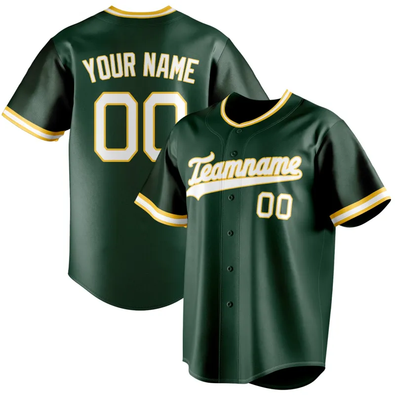 Custom Green & White Color Fan Baseball Jersey sold by Tailorly