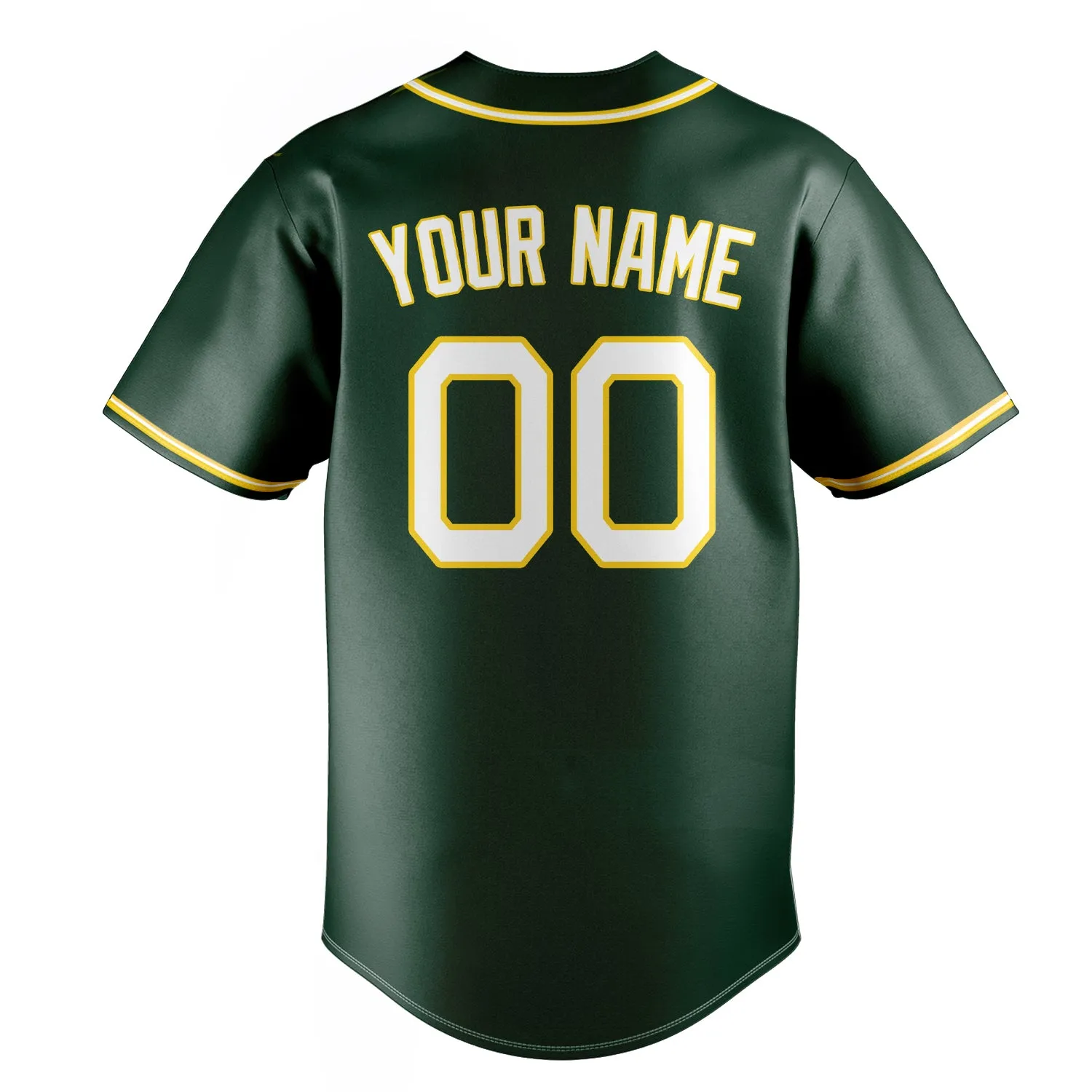 Custom Green & White Color Fan Baseball Jersey sold by Tailorly product image thumbnail 4