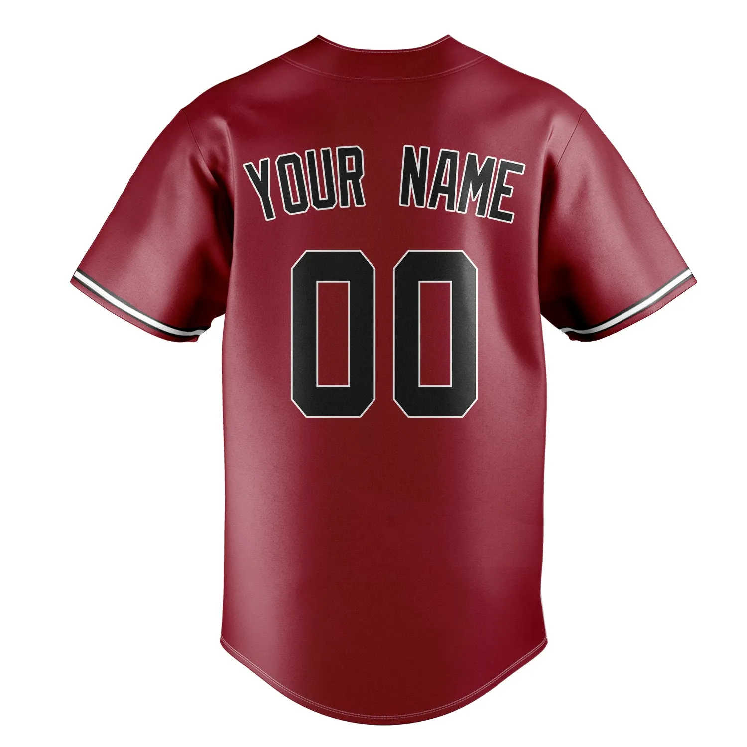 Custom Maroon & Black Color Fan Baseball Jersey sold by Tailorly product image thumbnail 4