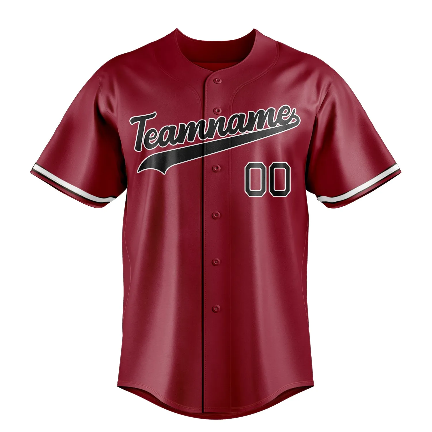 Custom Maroon & Black Color Fan Baseball Jersey sold by Tailorly product image thumbnail 2