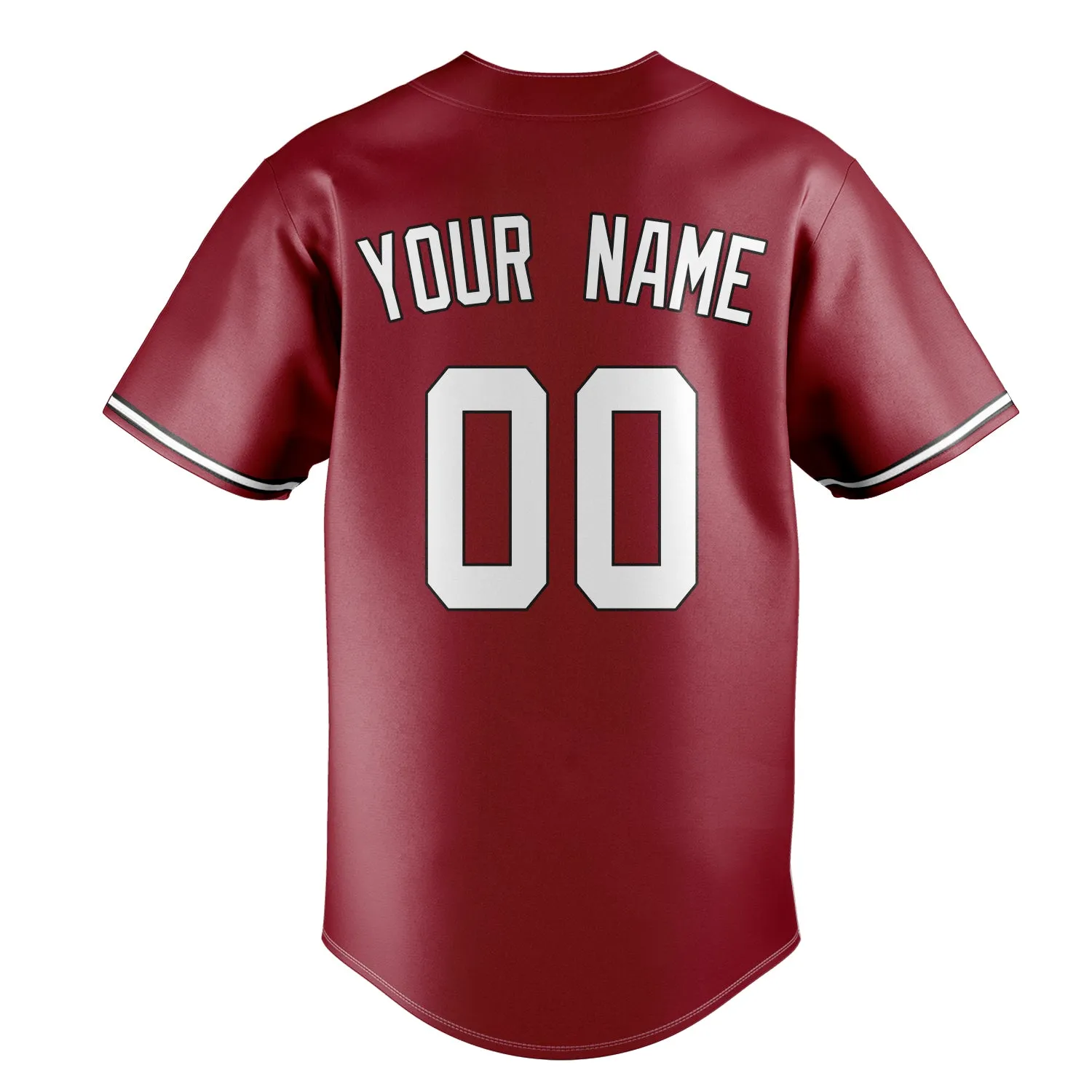 Custom Maroon & White Color Fan Baseball Jersey sold by Tailorly product image thumbnail 4