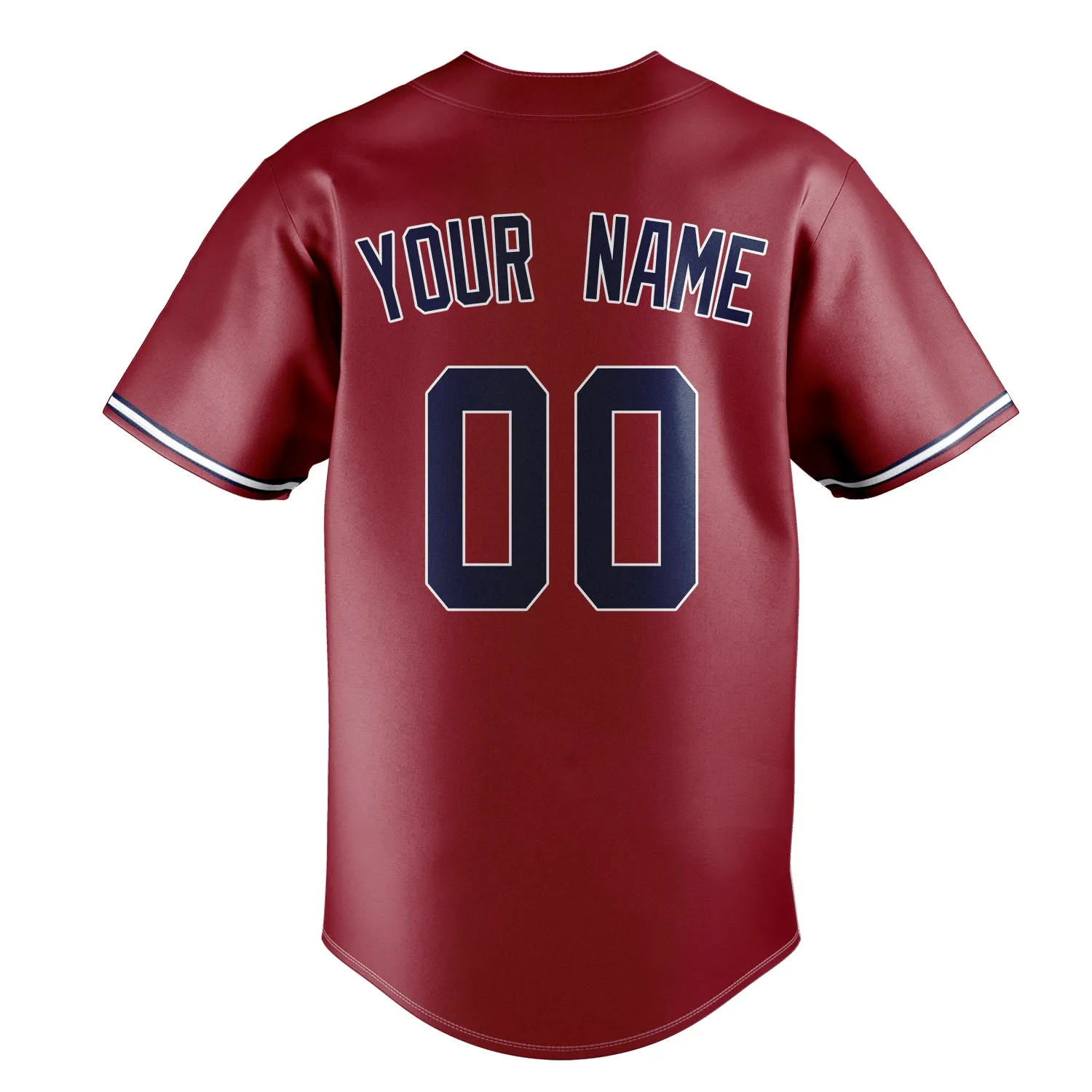 Custom Maroon & Navy Color Fan Baseball Jersey sold by Tailorly product image thumbnail 4