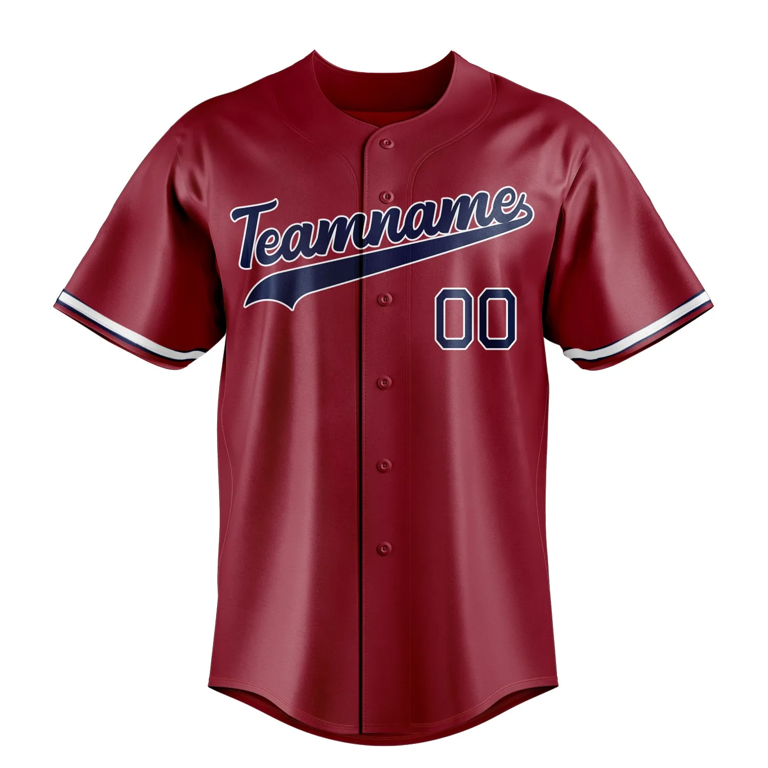 Custom Maroon & Navy Color Fan Baseball Jersey sold by Tailorly product image thumbnail 2