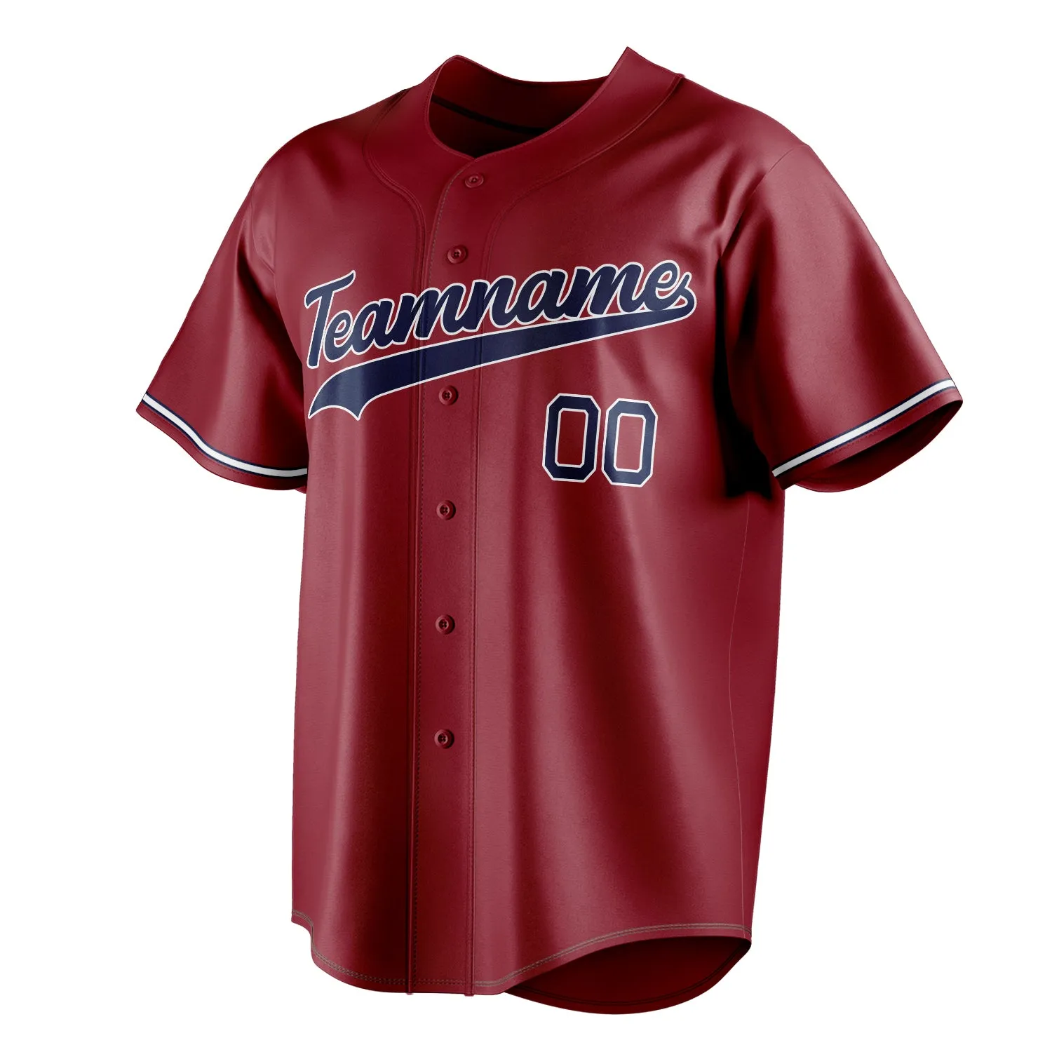 Custom Maroon & Navy Color Fan Baseball Jersey sold by Tailorly product image thumbnail 3