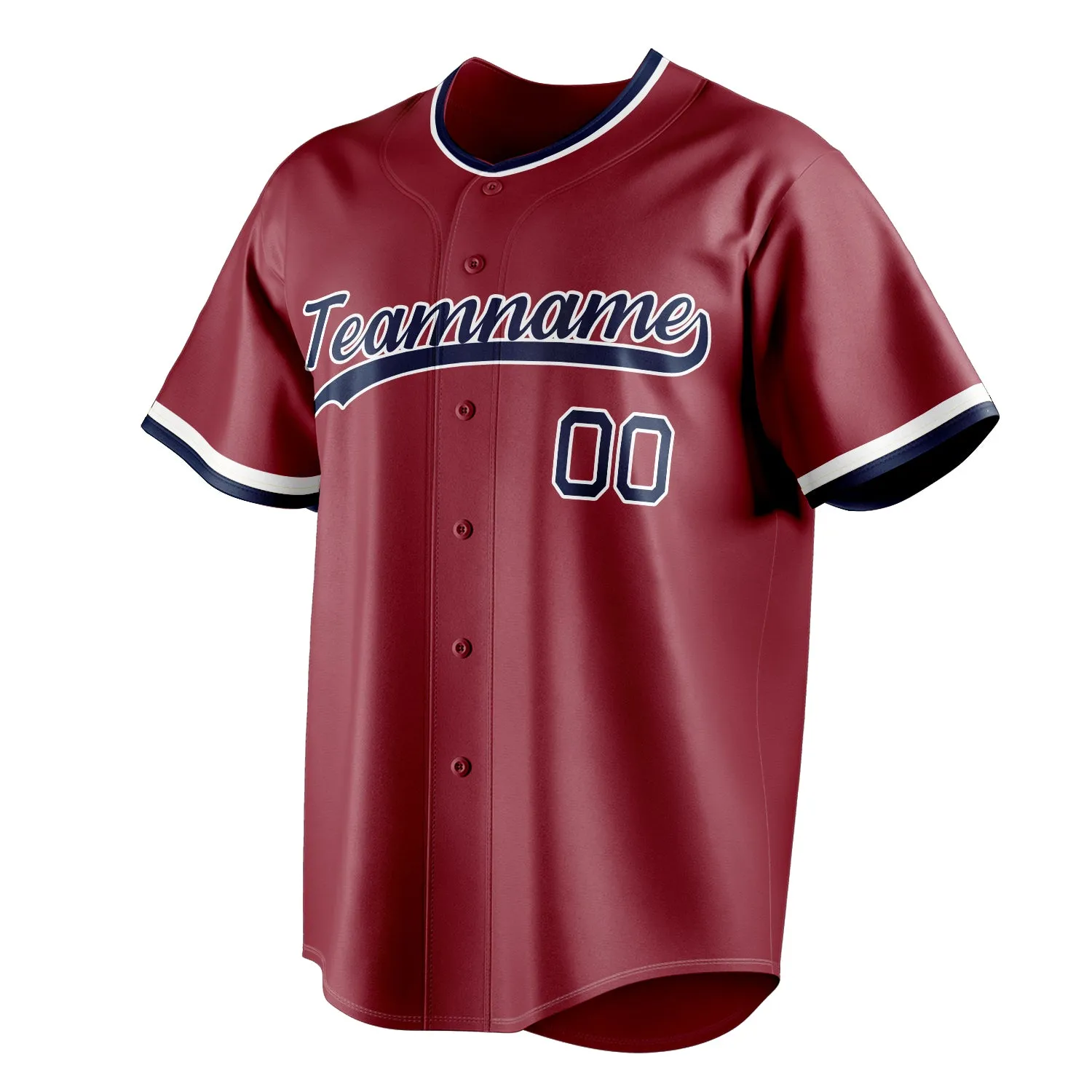Custom Maroon & Navy Color Fan Baseball Jersey sold by Tailorly product image thumbnail 3