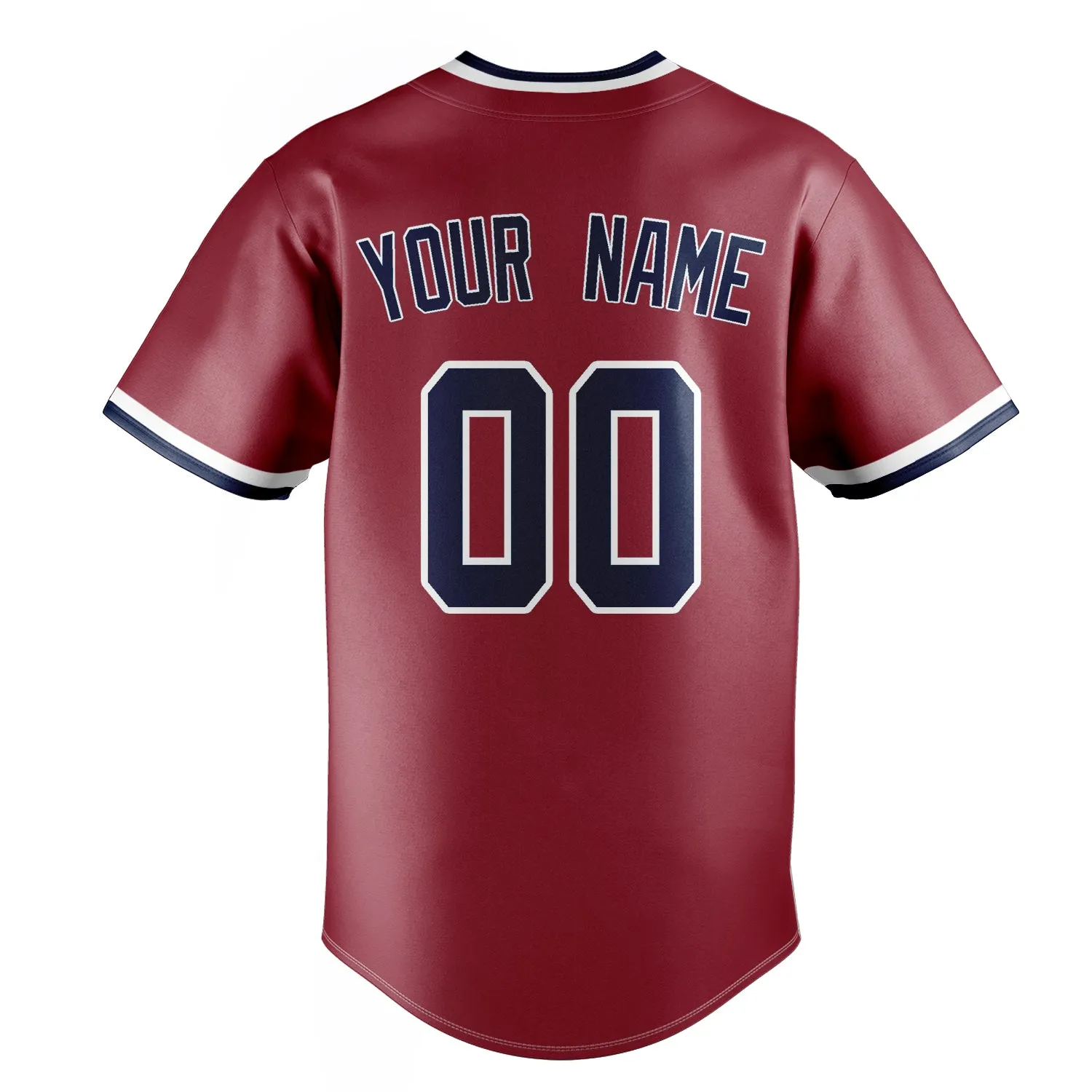 Custom Maroon & Navy Color Fan Baseball Jersey sold by Tailorly product image thumbnail 4