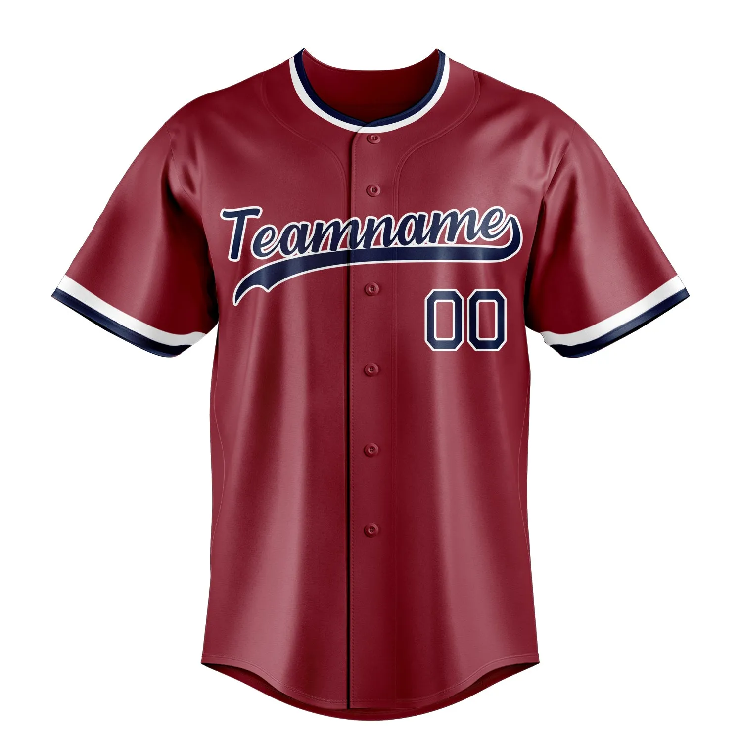 Custom Maroon & Navy Color Fan Baseball Jersey sold by Tailorly product image thumbnail 2