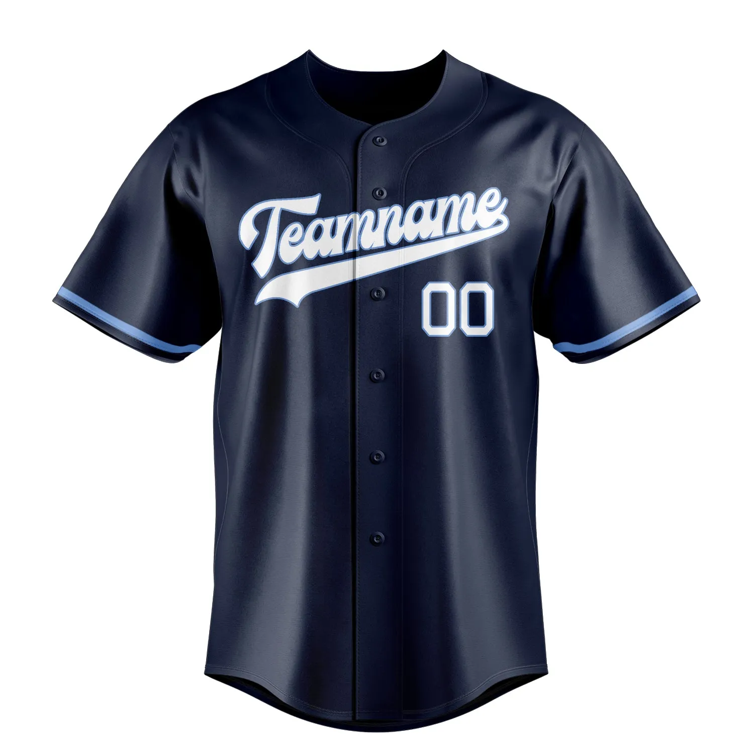 Custom Navy & White Color Fan Baseball Jersey sold by Tailorly product image thumbnail 2