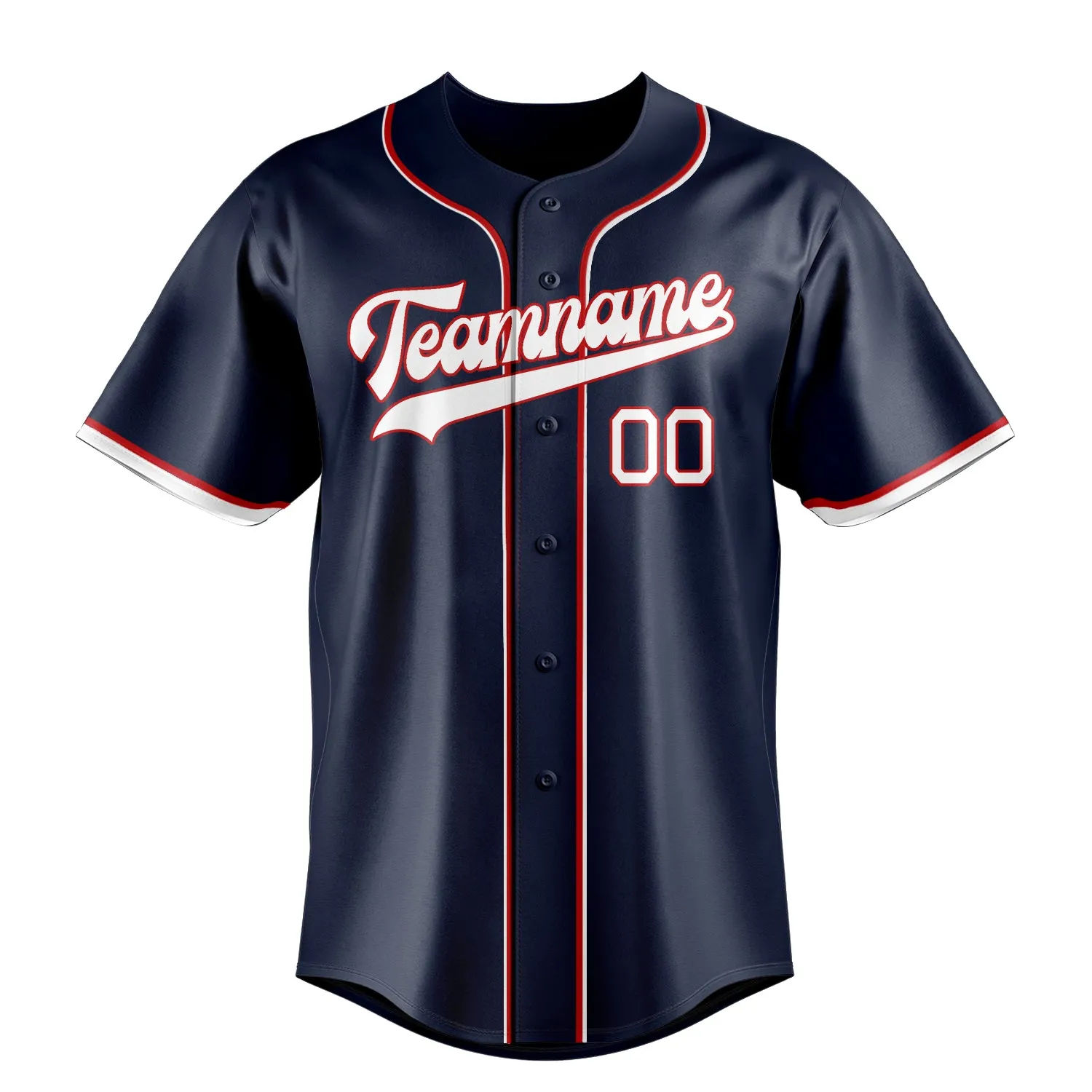 Custom Navy & White Color Fan Baseball Jersey sold by Tailorly product image thumbnail 2