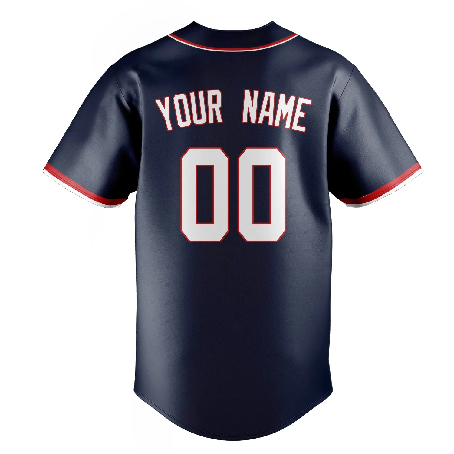 Custom Navy & White Color Fan Baseball Jersey sold by Tailorly product image thumbnail 4