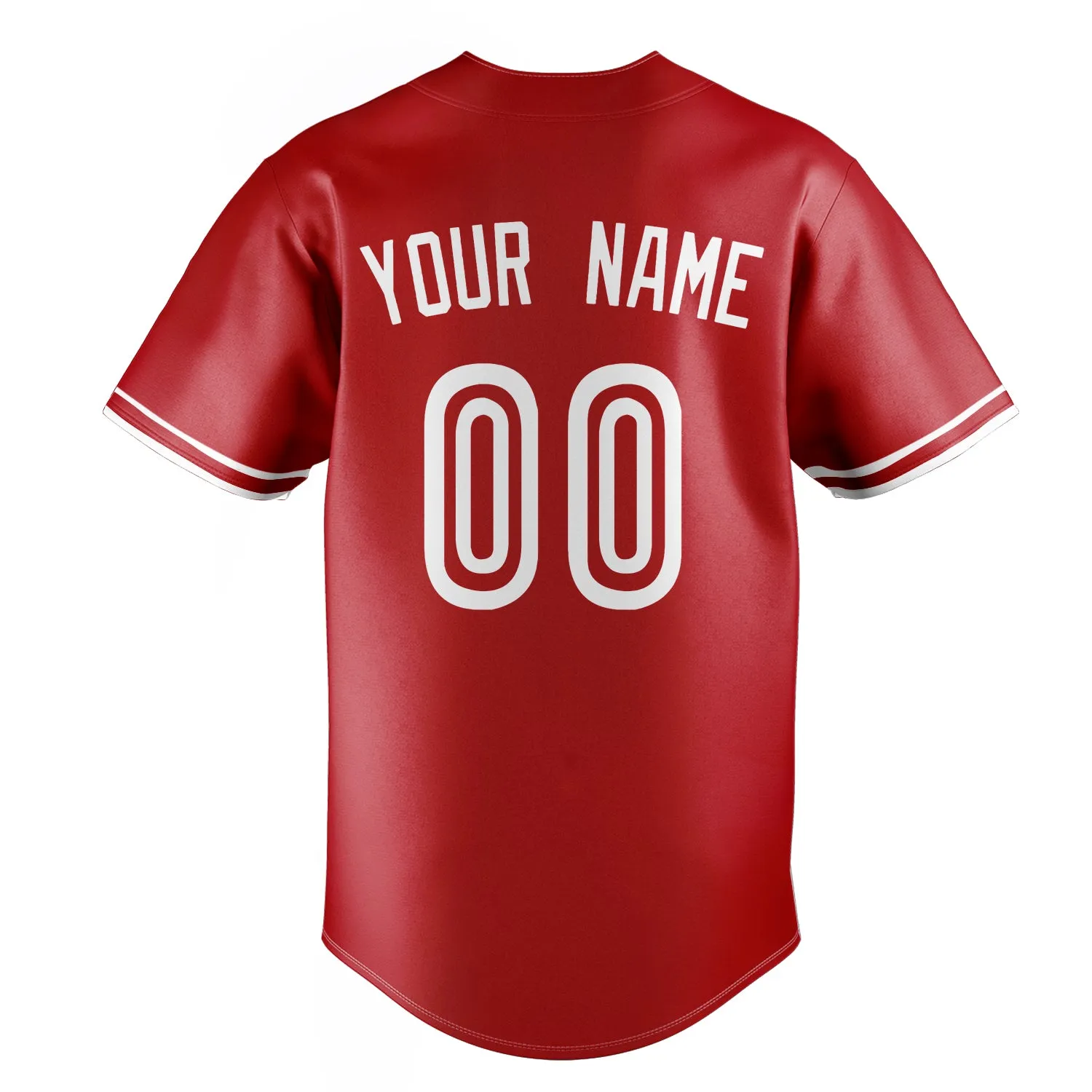 Custom Red & White Color Fan Baseball Jersey sold by Tailorly product image thumbnail 4