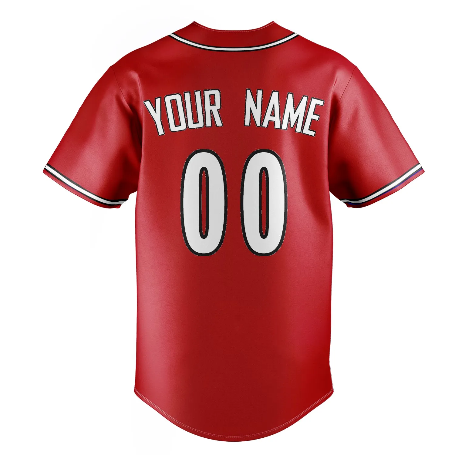 Custom Red & White Color Fan Baseball Jersey sold by Tailorly product image thumbnail 4